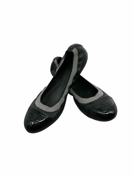 Tory Burch Gabby Ballet Flats Black Shoe Size 10 **NEW**