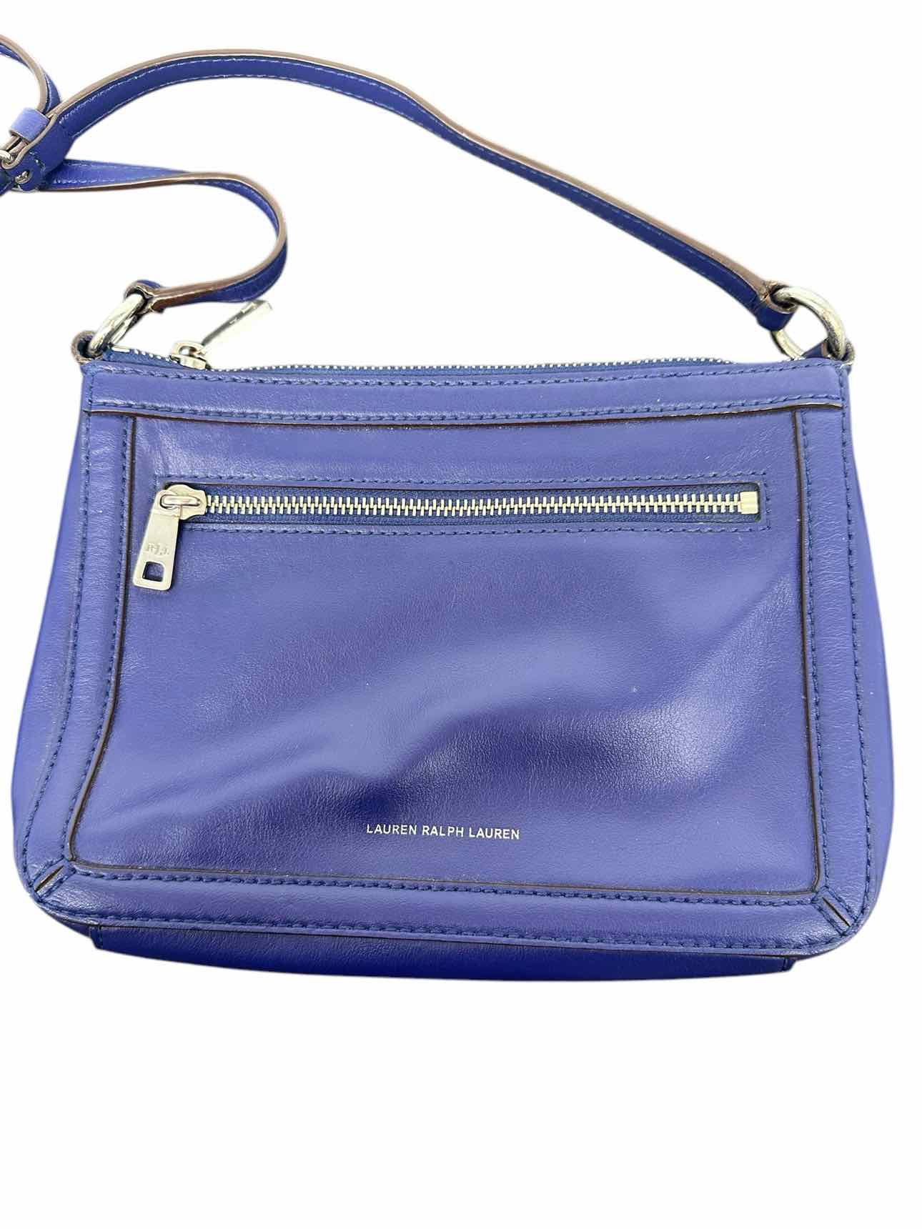 Ralph Lauren Blue Leather Crossbody