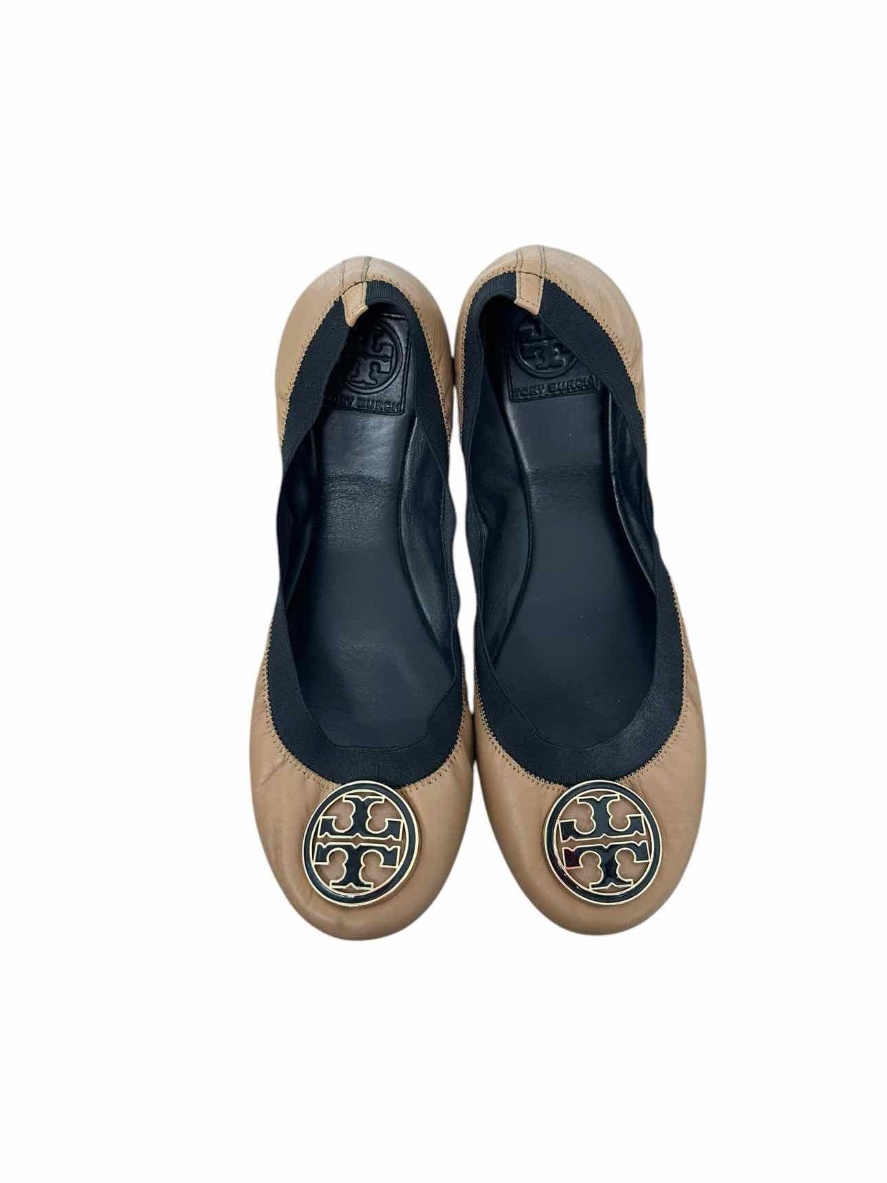 Tory Burch Caroline Ballet Flats Tan Shoe Size 11