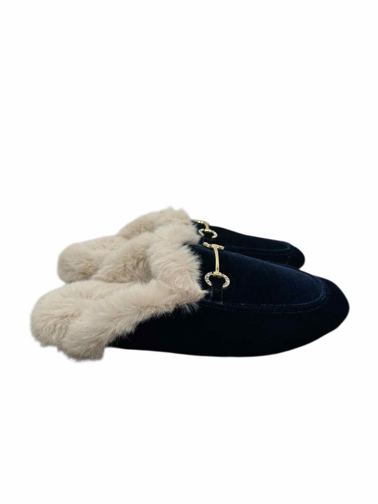 J. Crew Bit Slippers Navy Shoe Size 11 **NEW**