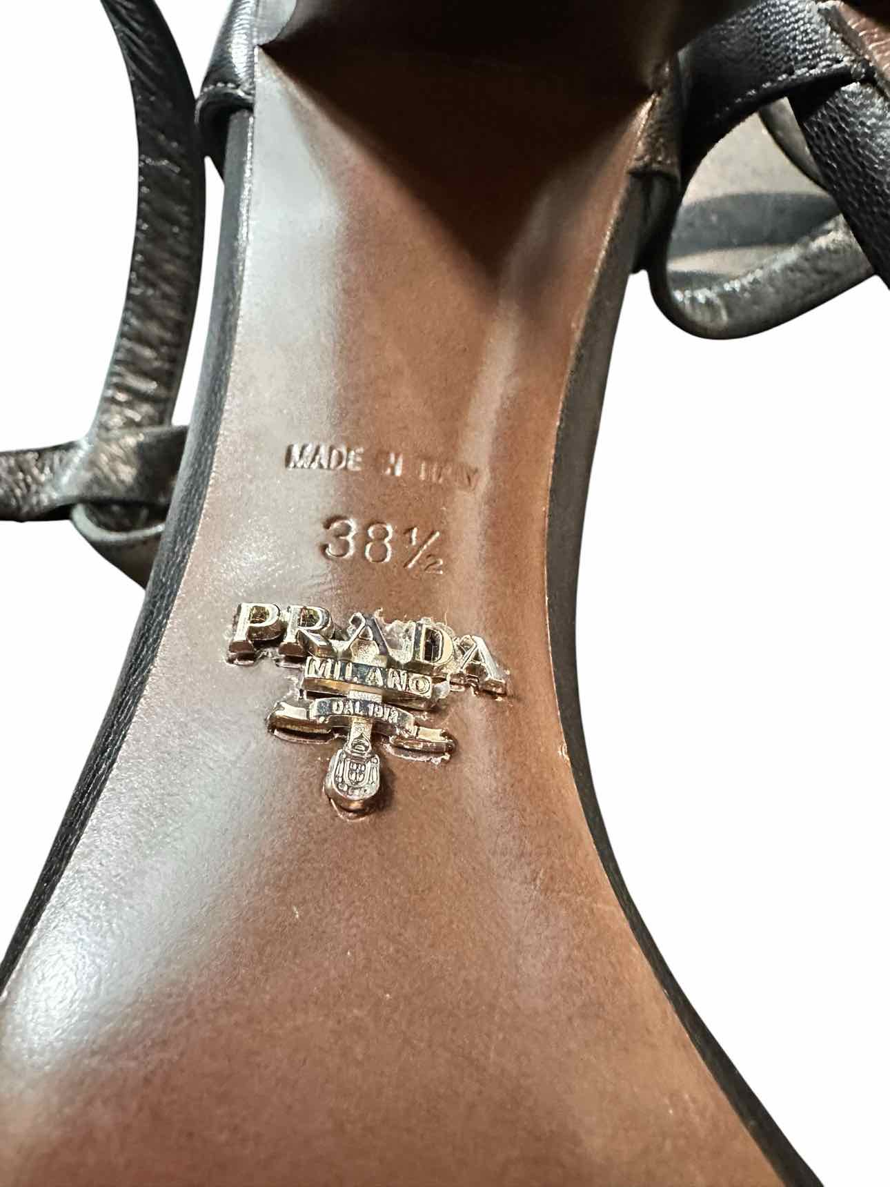 Prada Black Shoe Size 8.5 Dress Sandal