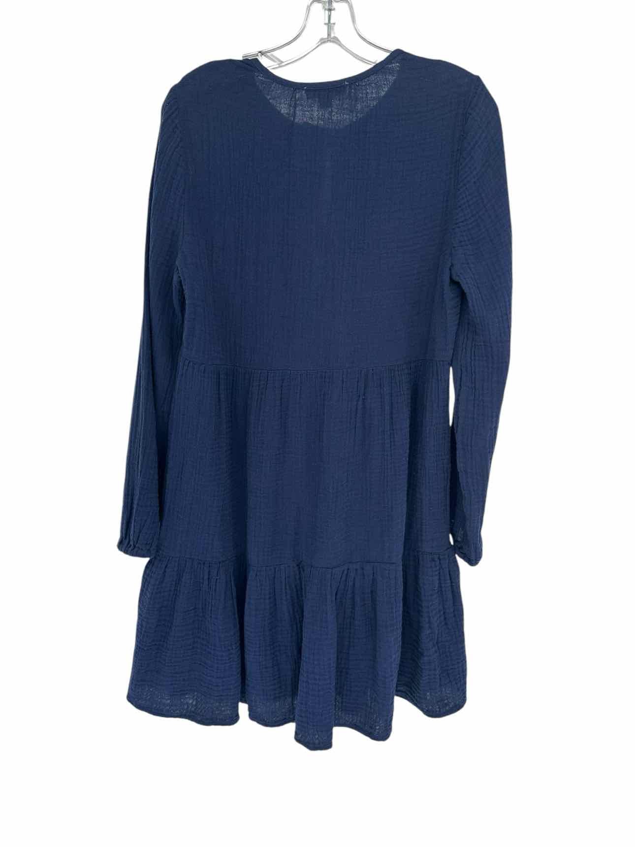 beachlunchlounge Navy Long Sleeve Dress Size XS