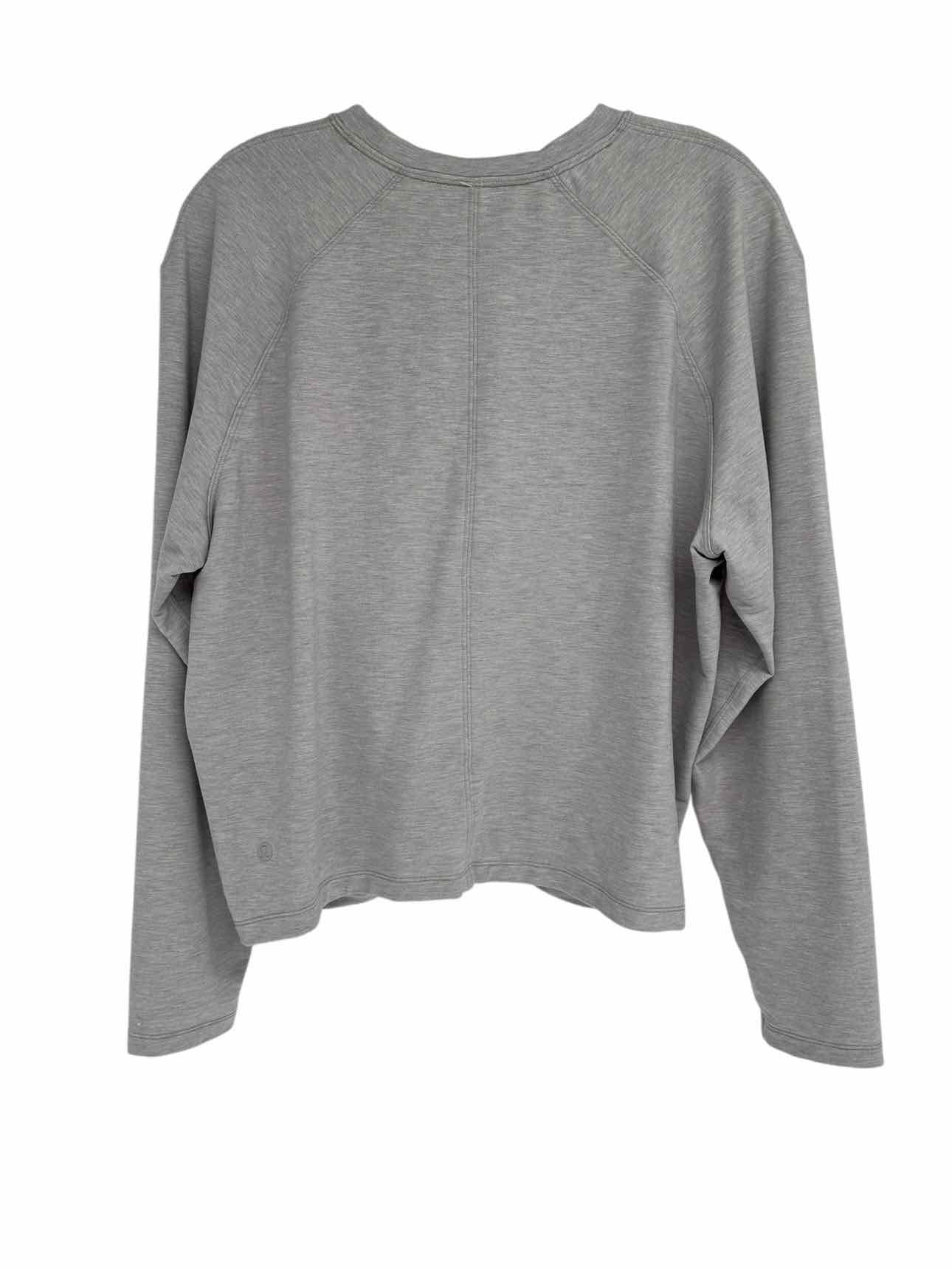 Lululemon Tuck & Gather Pullover Lt. Gray Size 10