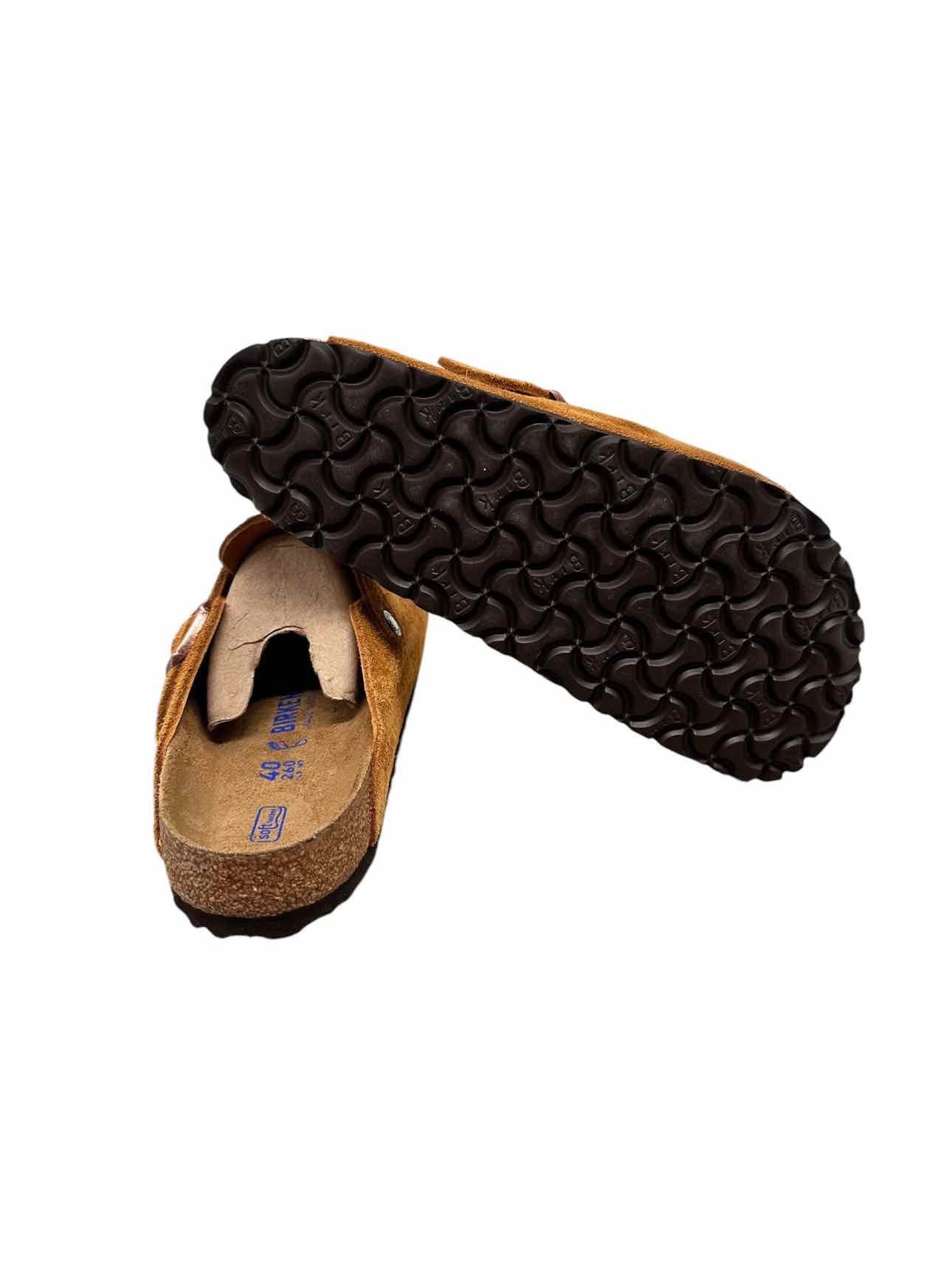 Birkenstock Tan Boston Clogs Shoe Size 9 **NEW**