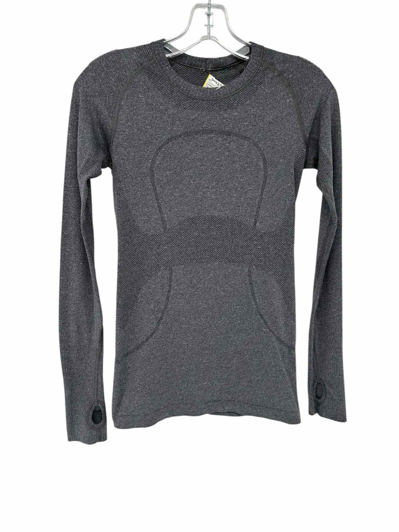 Lululemon Swifty Tech Gray Size 4 Long Sleeve Top