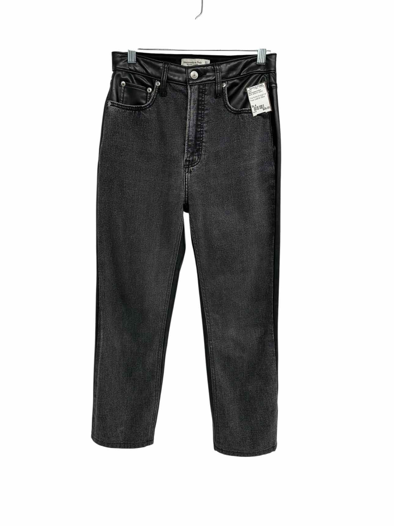 Abercrombie & Fitch The Ankle Straight Black Jeans Size 4