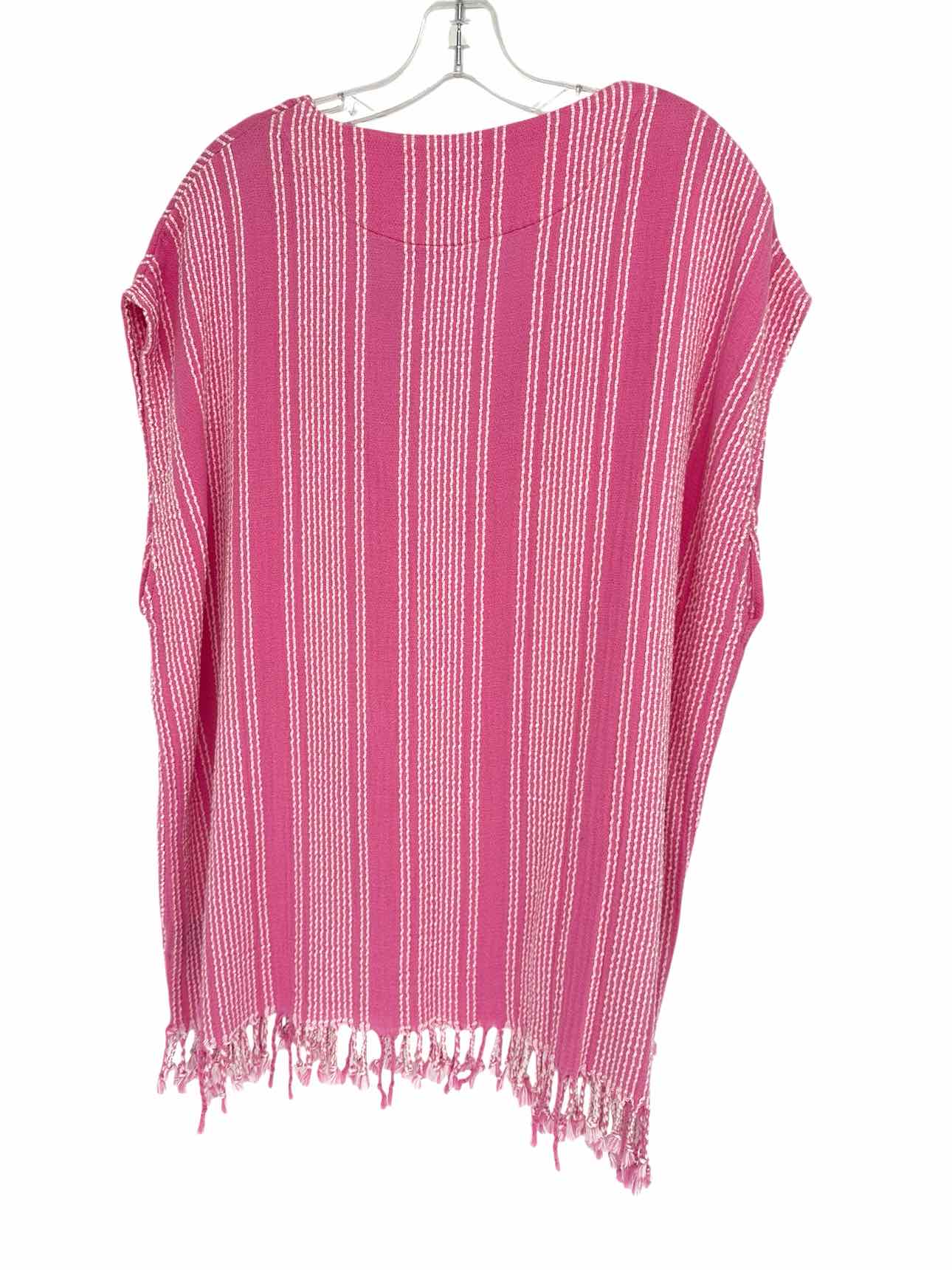 Zara Fringed Kaftan Coverup Pink Size M/L