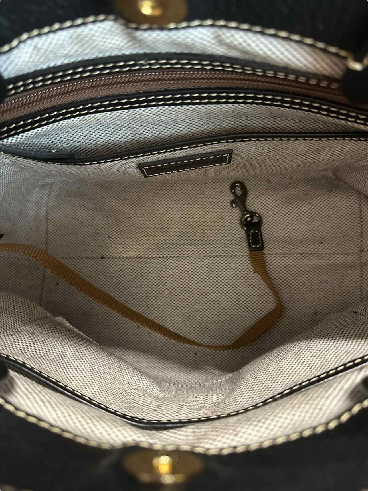 Dooney & Bourke Black Leather Brenna Satchel