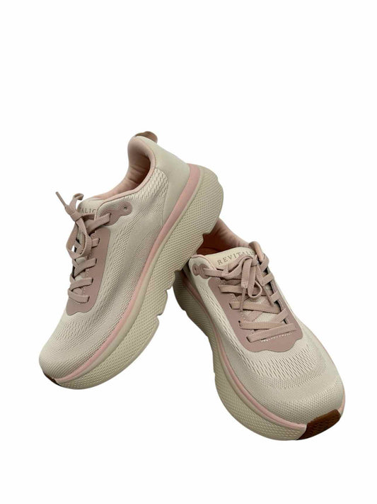 Revitalign Gaia Orthotic Mesh Walking Shoes Beige Shoe Size 8D **NEW**