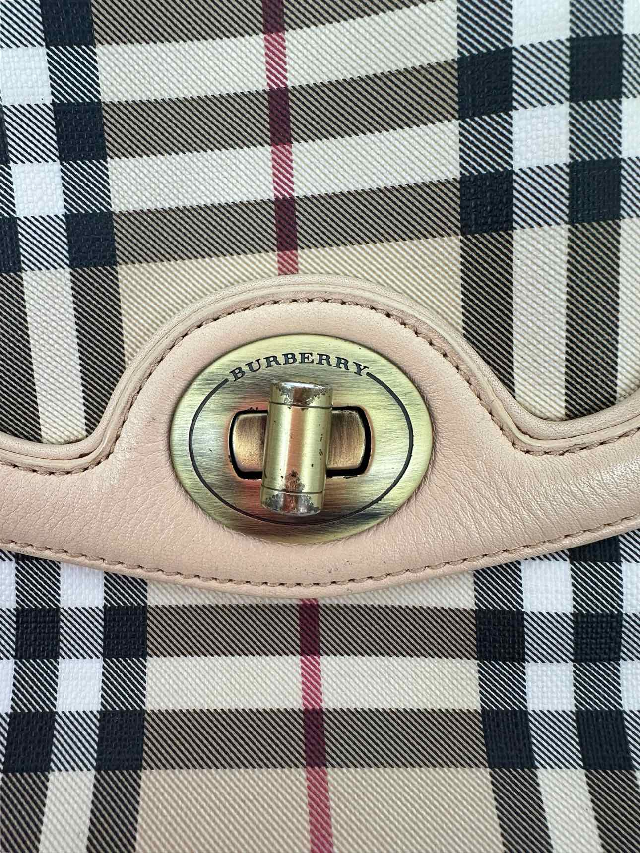 Burberry PVC Nova Check Crossbody Bag