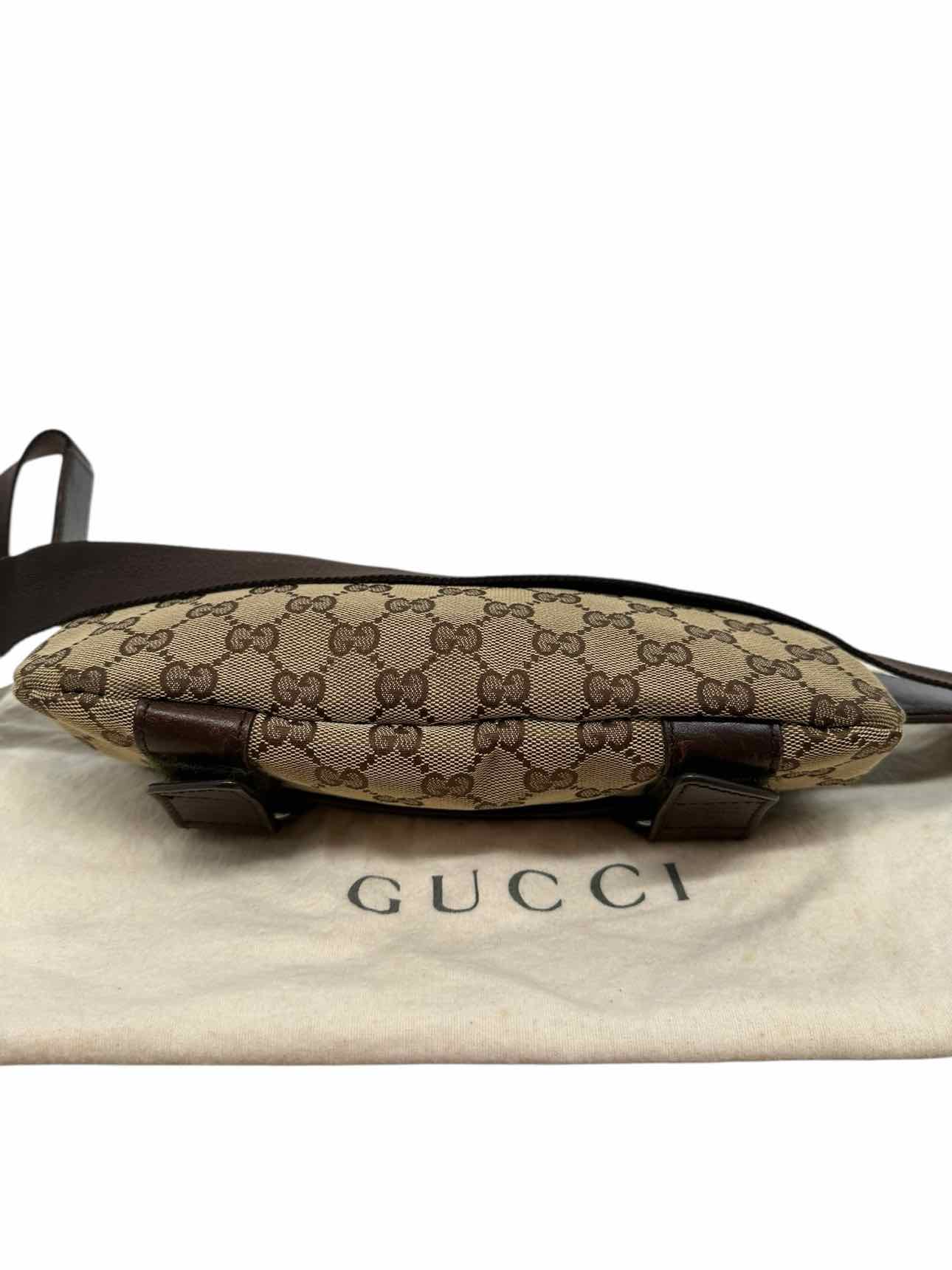 Gucci Bum Bag Brown Canvas Crossbody