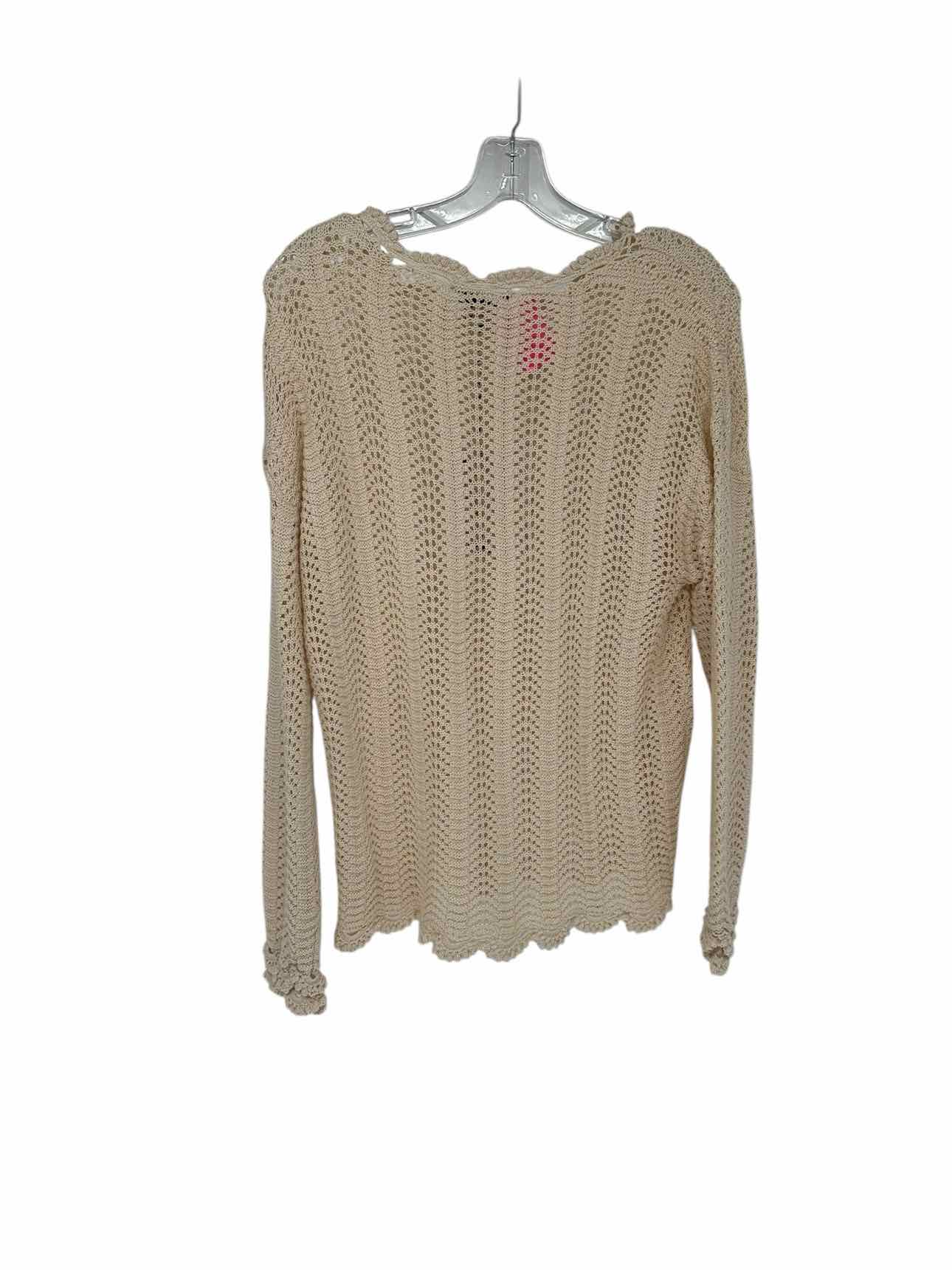 Paige Kuzuyu Crocheted Sweater Cream Size XS **NEW**
