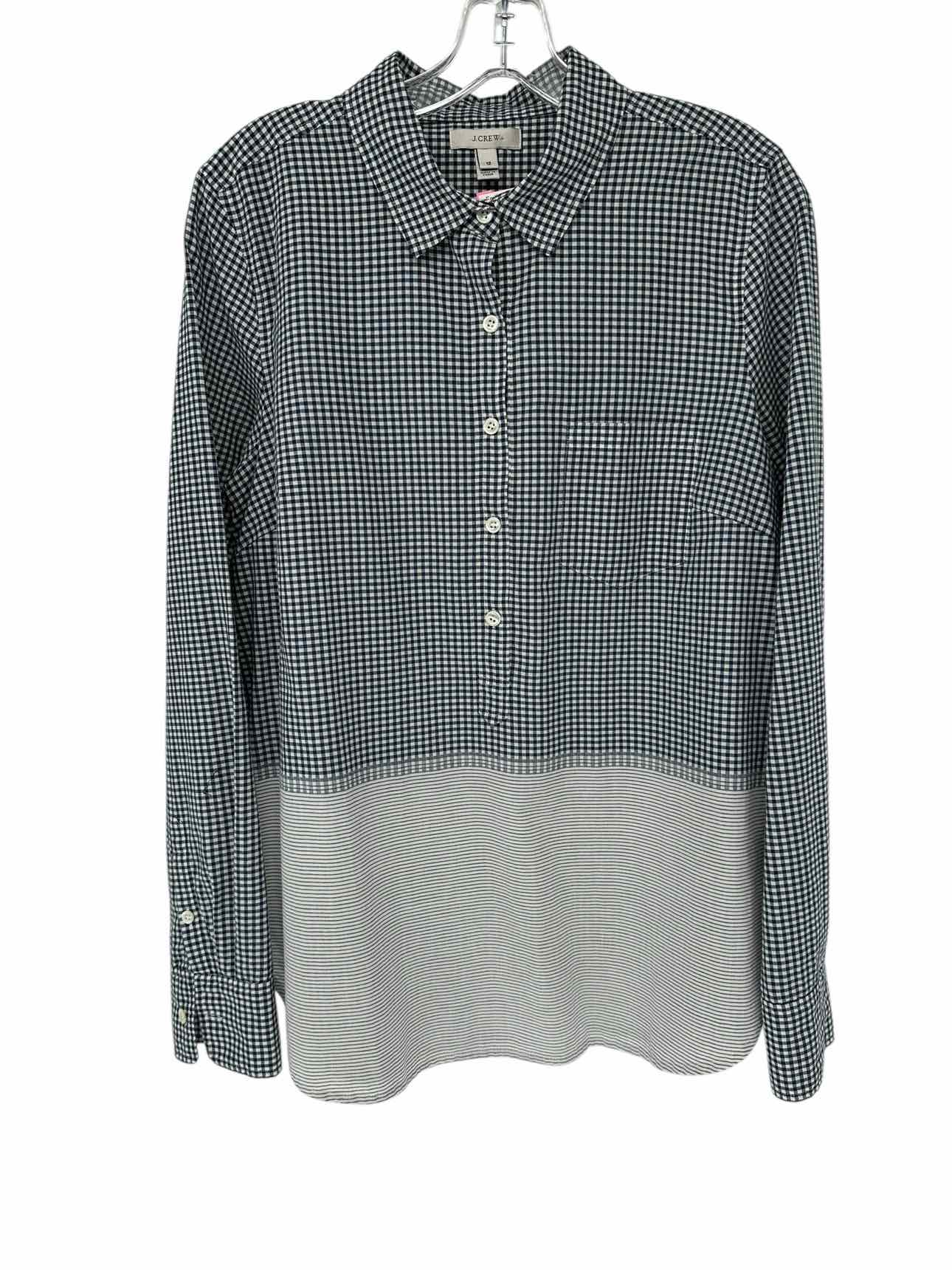 J. Crew Navy Size 12 Long Sleeve Top