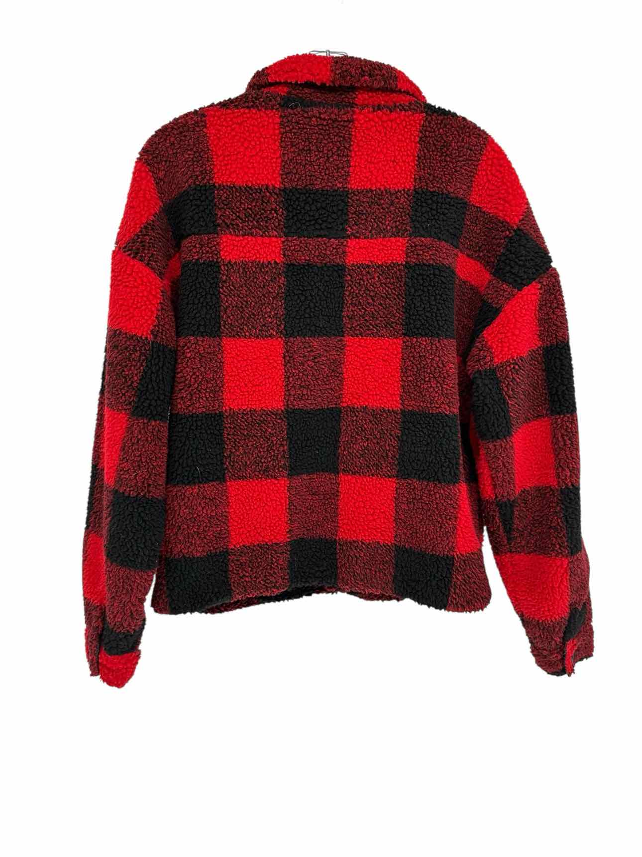 XOXO Red Buffalo Plaid Shacket Size S