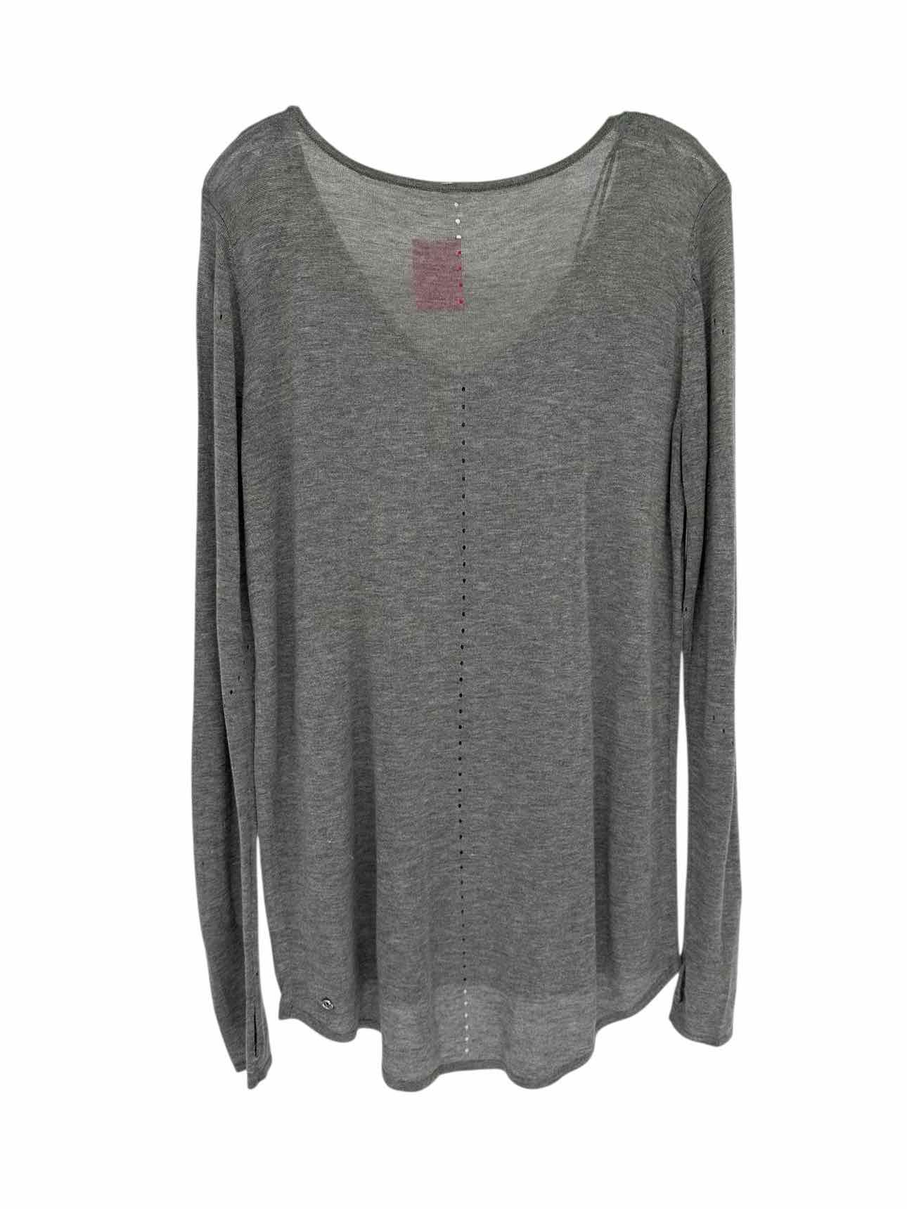 Lululemon Yin Time Boolux Sweater Gray Size 10
