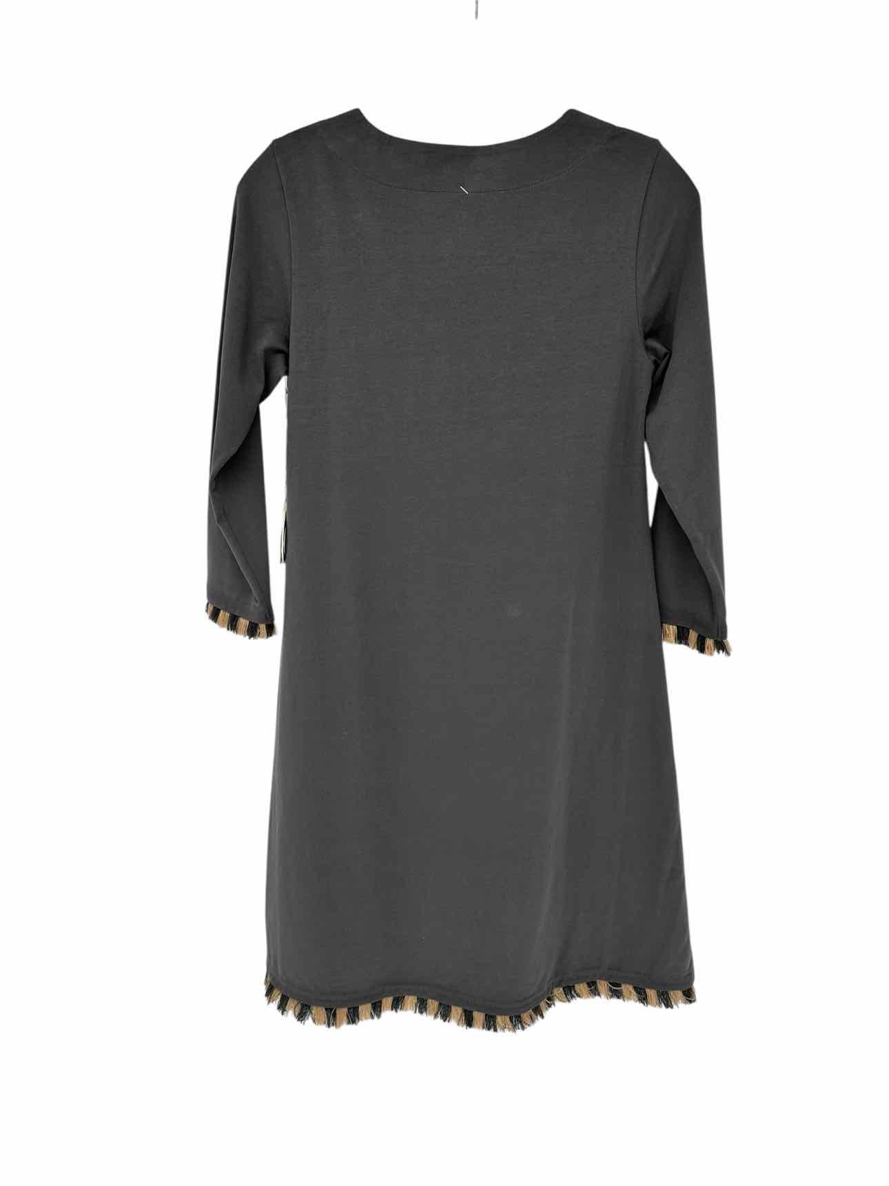 Spartina 449 Island Fringe Dress Gray Size XS **NEW**