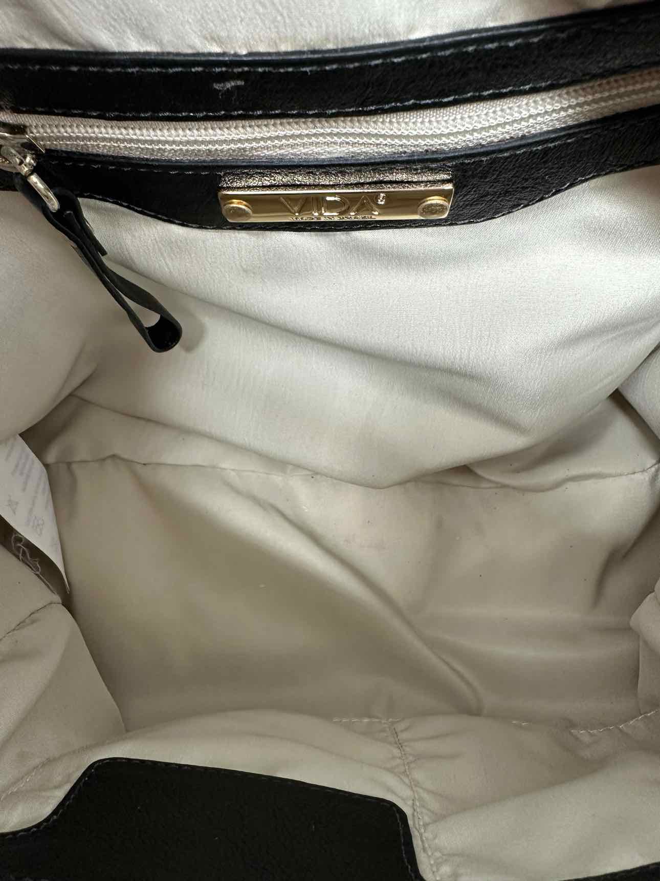 Vida Black Woven Leather Tote **NEW**