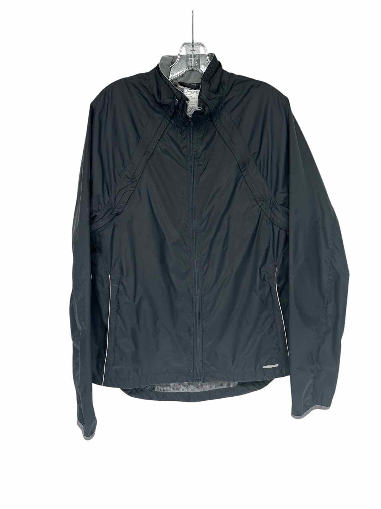 Fitness Gear Black Convertible Rain Jacket/Vest Size L