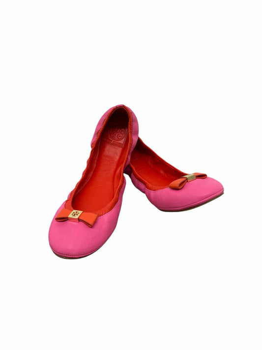 Tory Burch Pink Eddie Ballet Flats Shoe Size 11 **NEW**