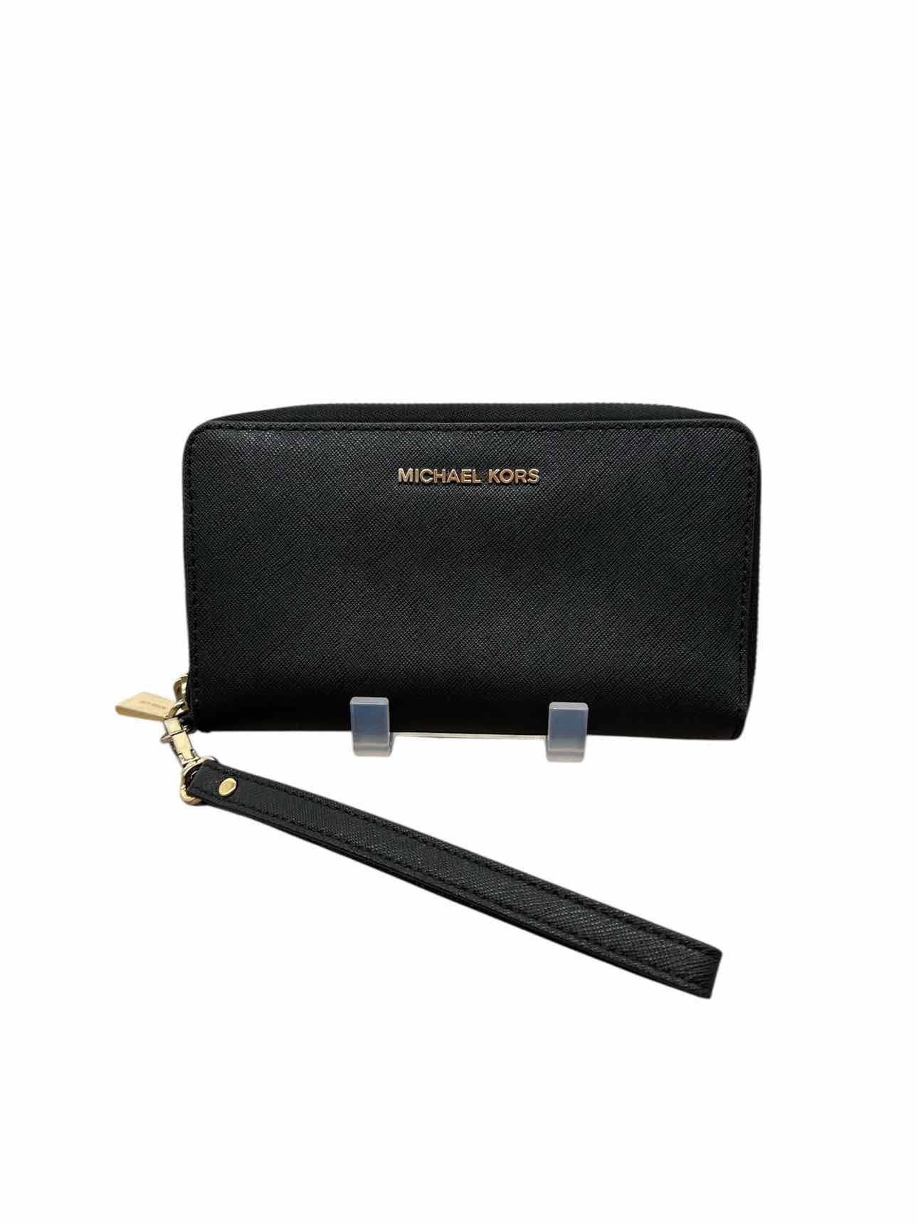 Michael Kors Black Jet Set Wristlet Wallet