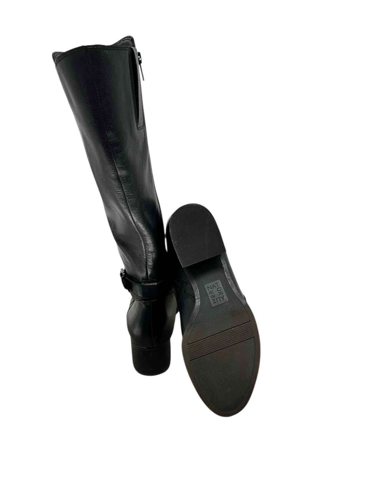 Naturalizers Demetria Wide Leg Black Boots Shoe Size 9.5