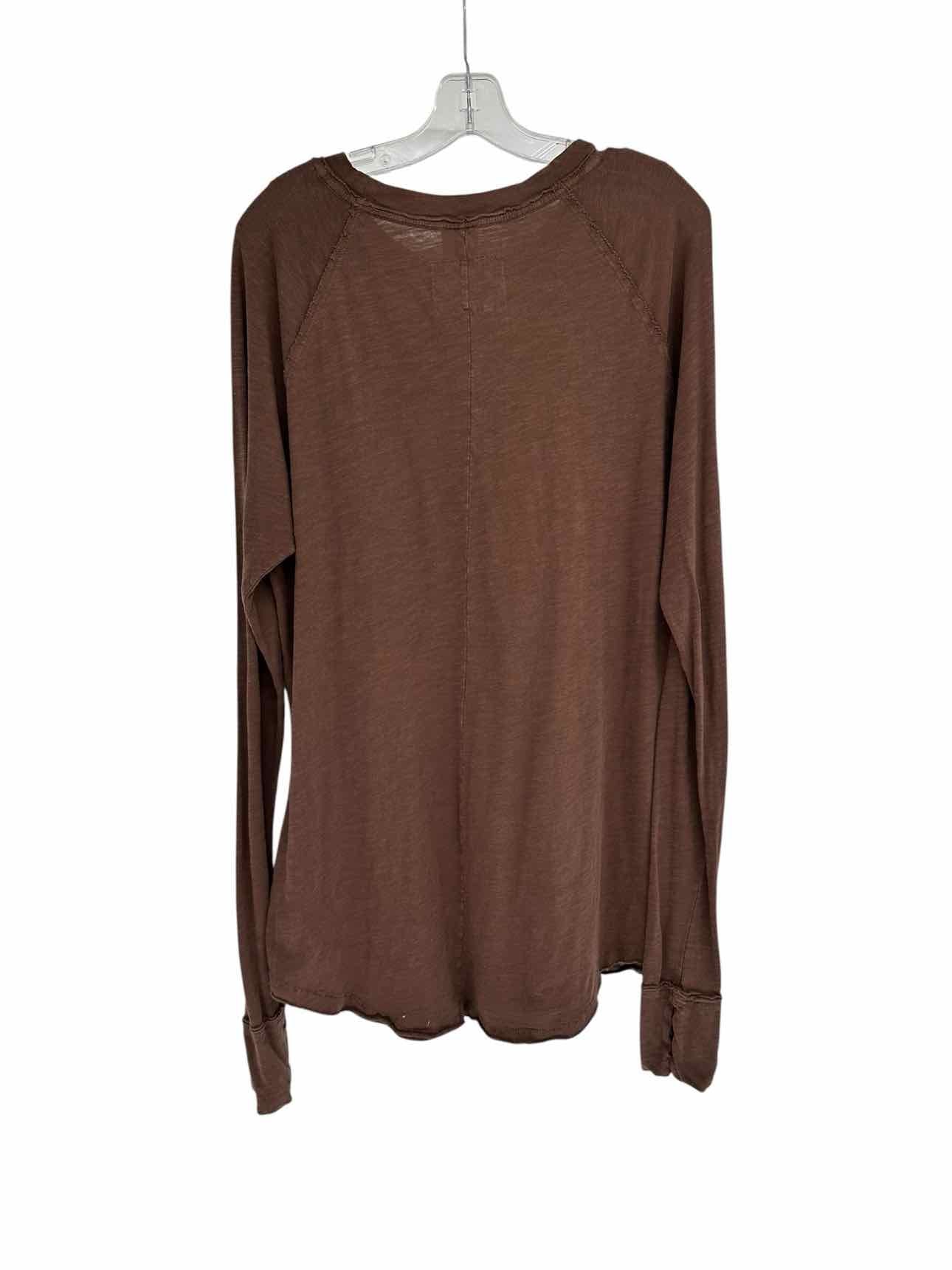 We The Free Brown Size M Long Sleeve Top