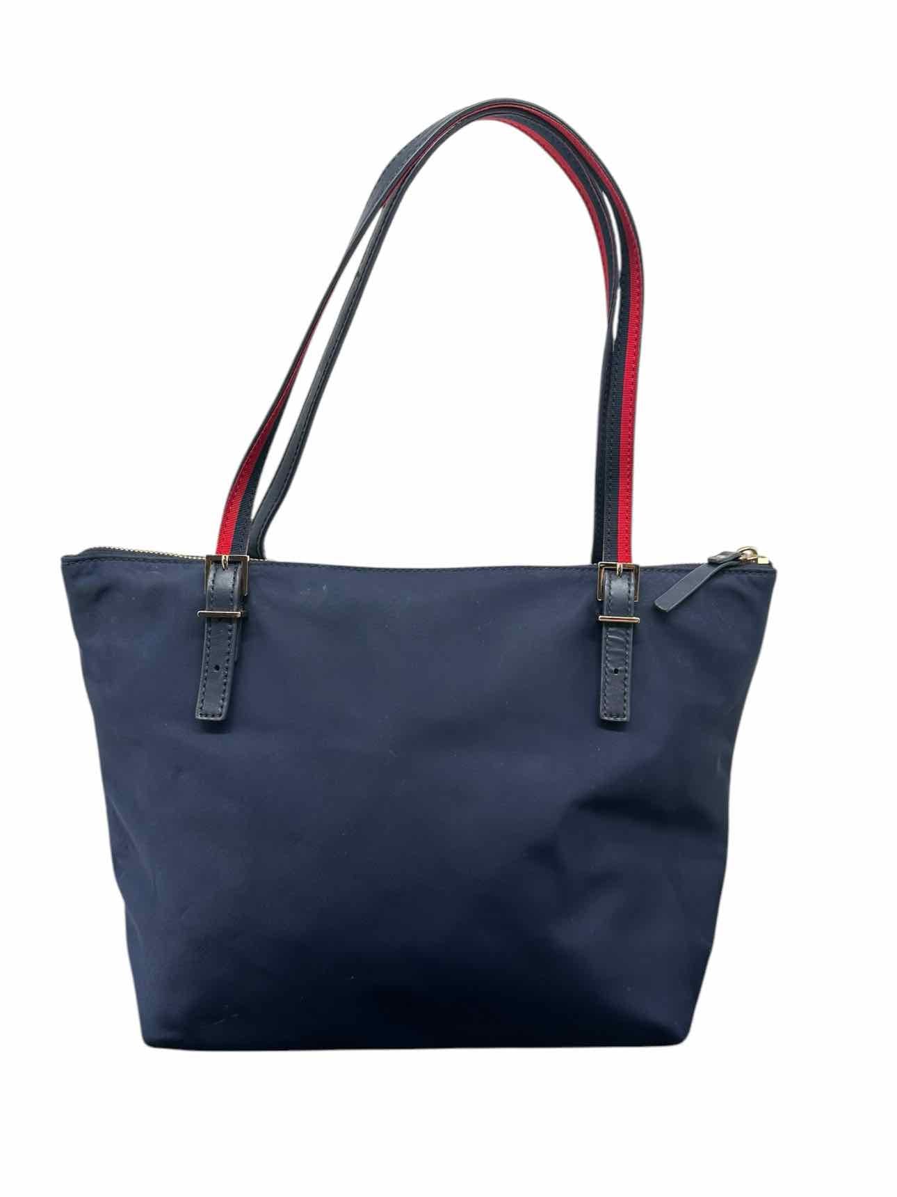 Kate Spade Watson Lane Varsity Stripe Small Maya Navy Nylon Tote
