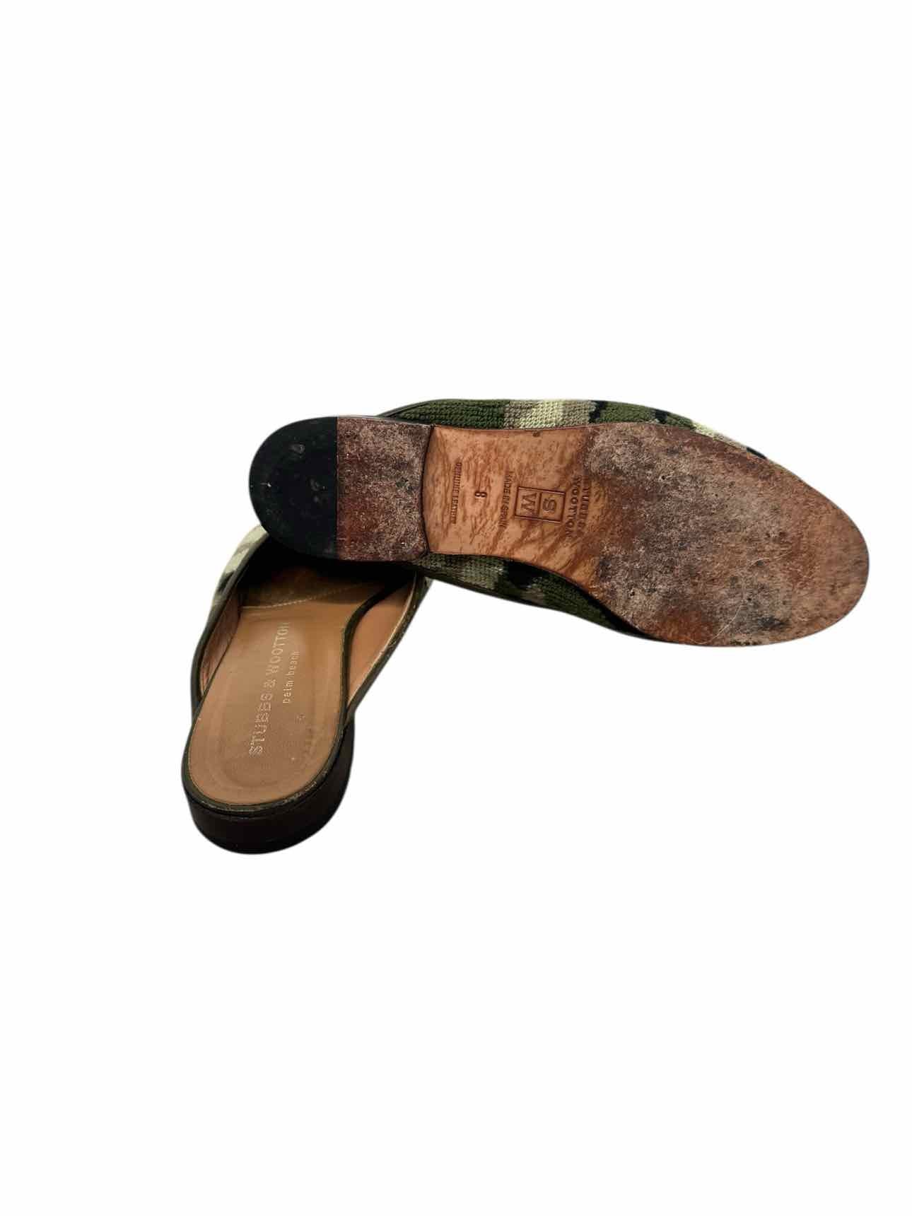 Stubbs & Wootton Green Shoe Size 6 Mules
