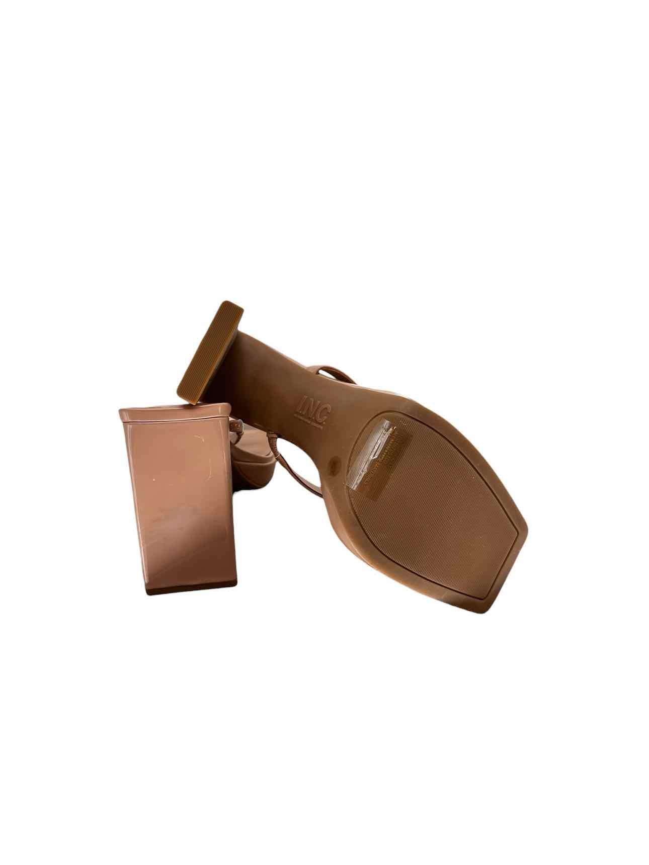 I.N.C. Beige Denima Platform Sandals Shoe Size 8 **NEW**
