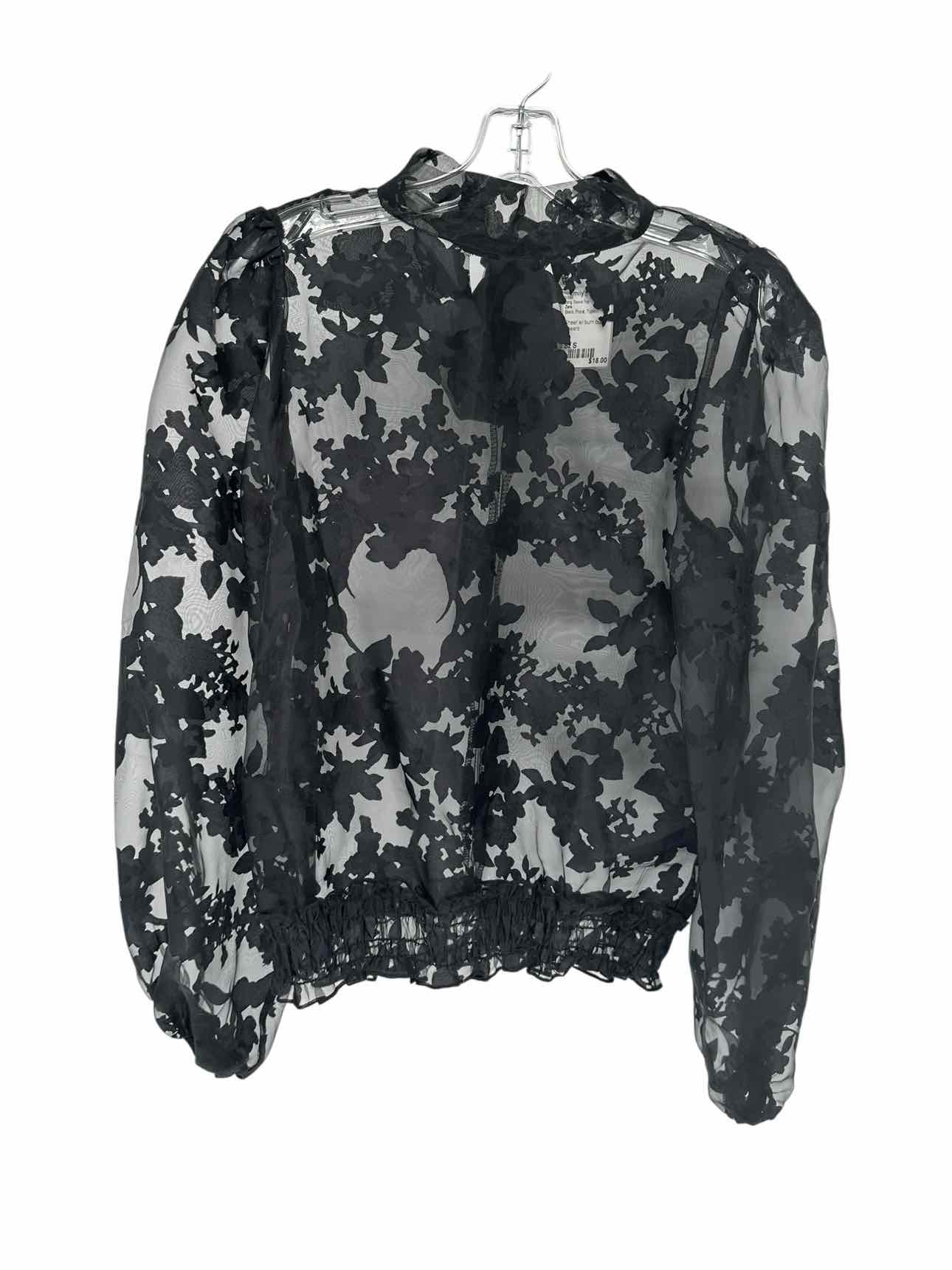 Zara Black Size S Long Sleeve Top