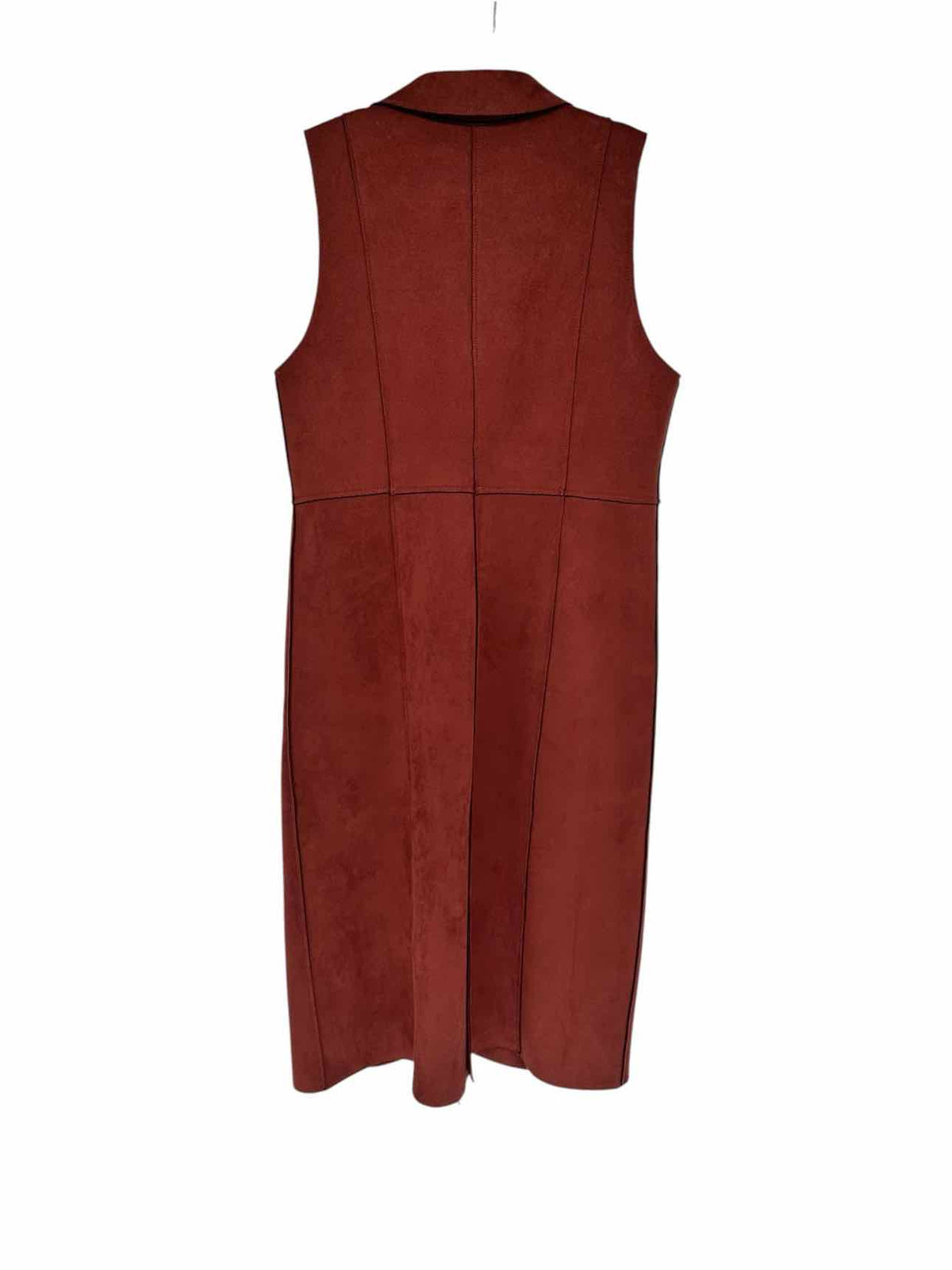 by Anthropologie Rust Tandy Longline Utility Topper Vest Size M