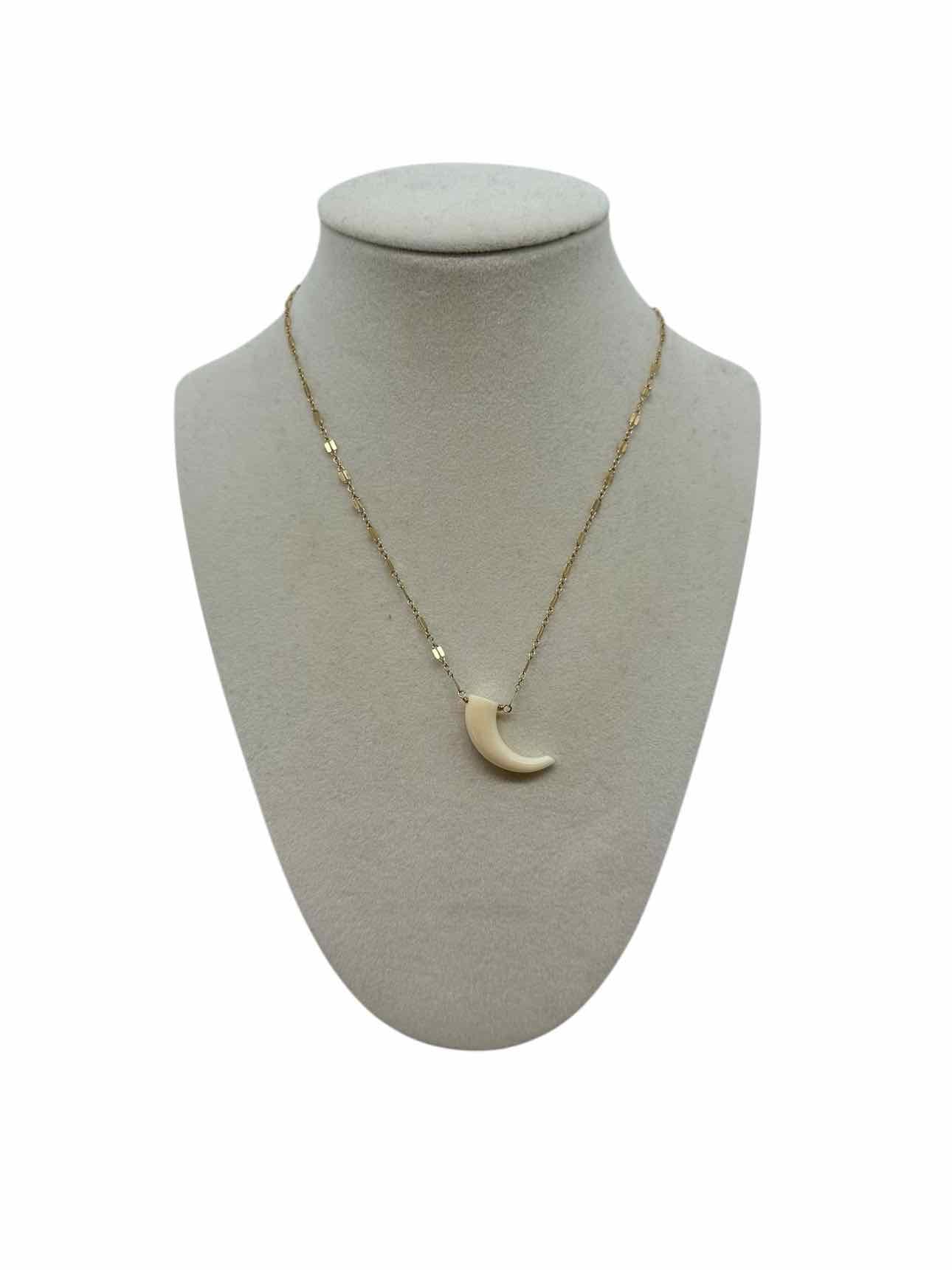 Elizabeth Stone Bone Claw Pendant Necklace