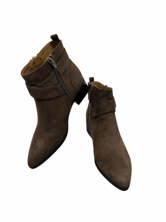 Nine West Dahlia Brown Bootie Shoe Size 8 **NEW**