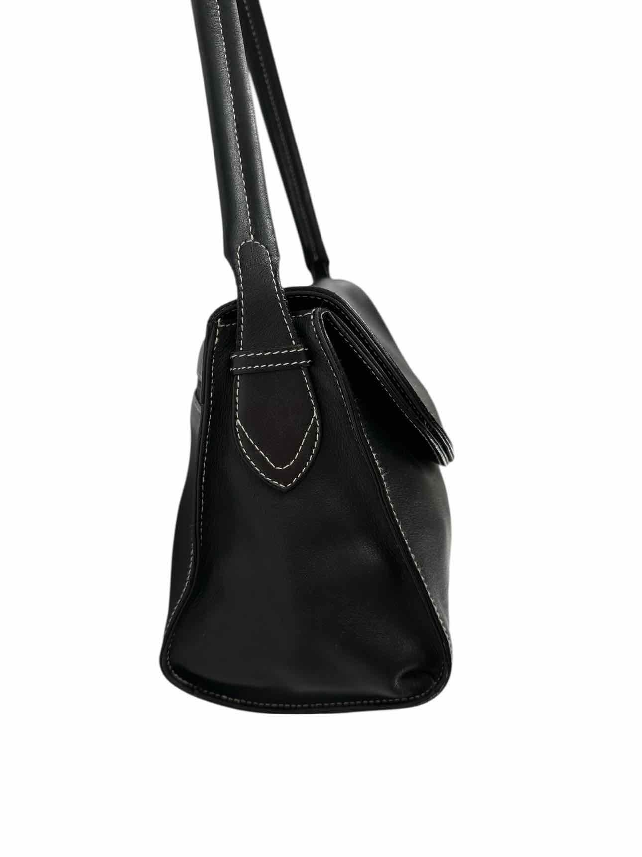 J.Jill Black Leather Shoulder Bag