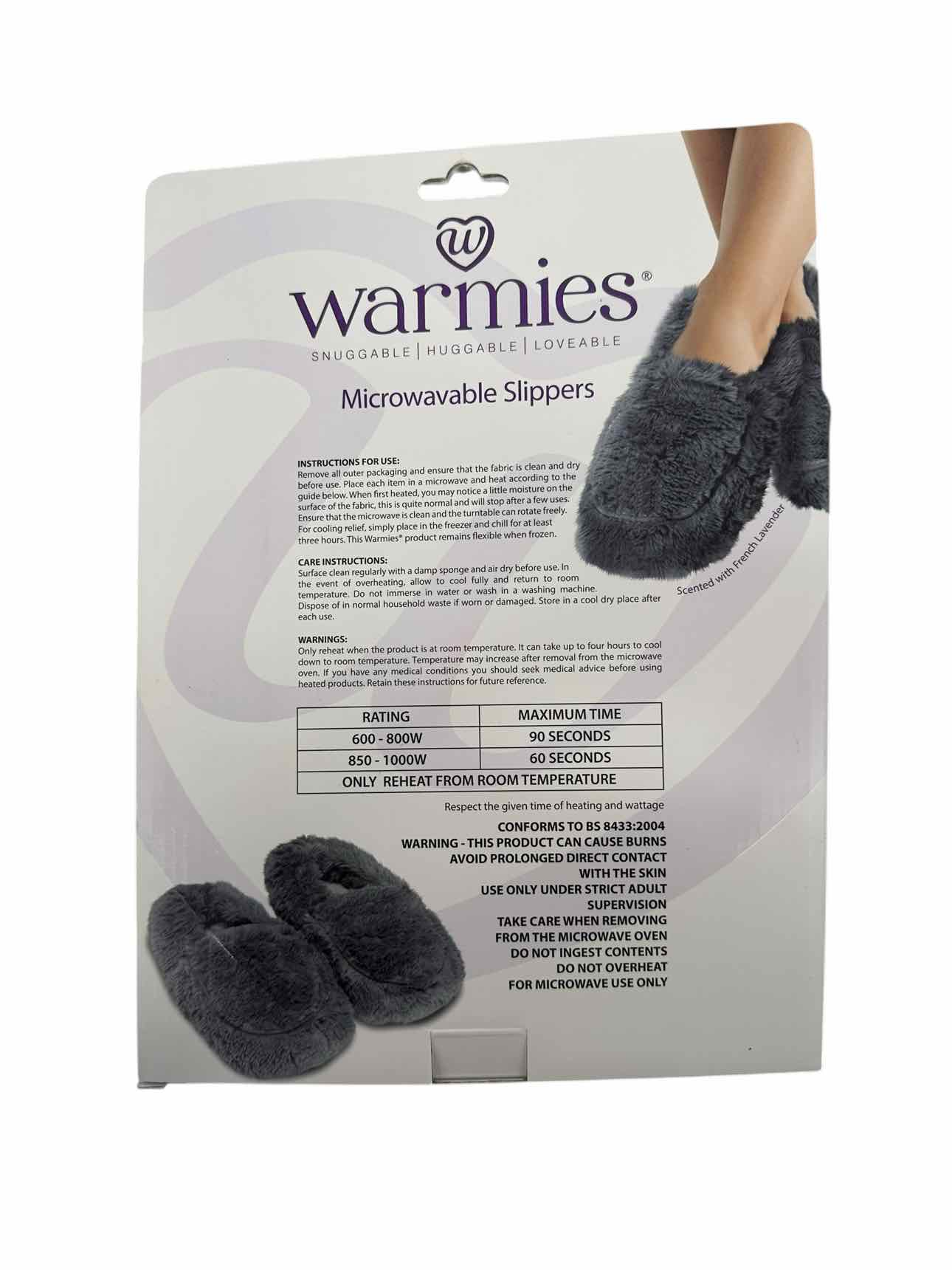 Warmies Microwavable Slippers w/ Lavender **NEW**
