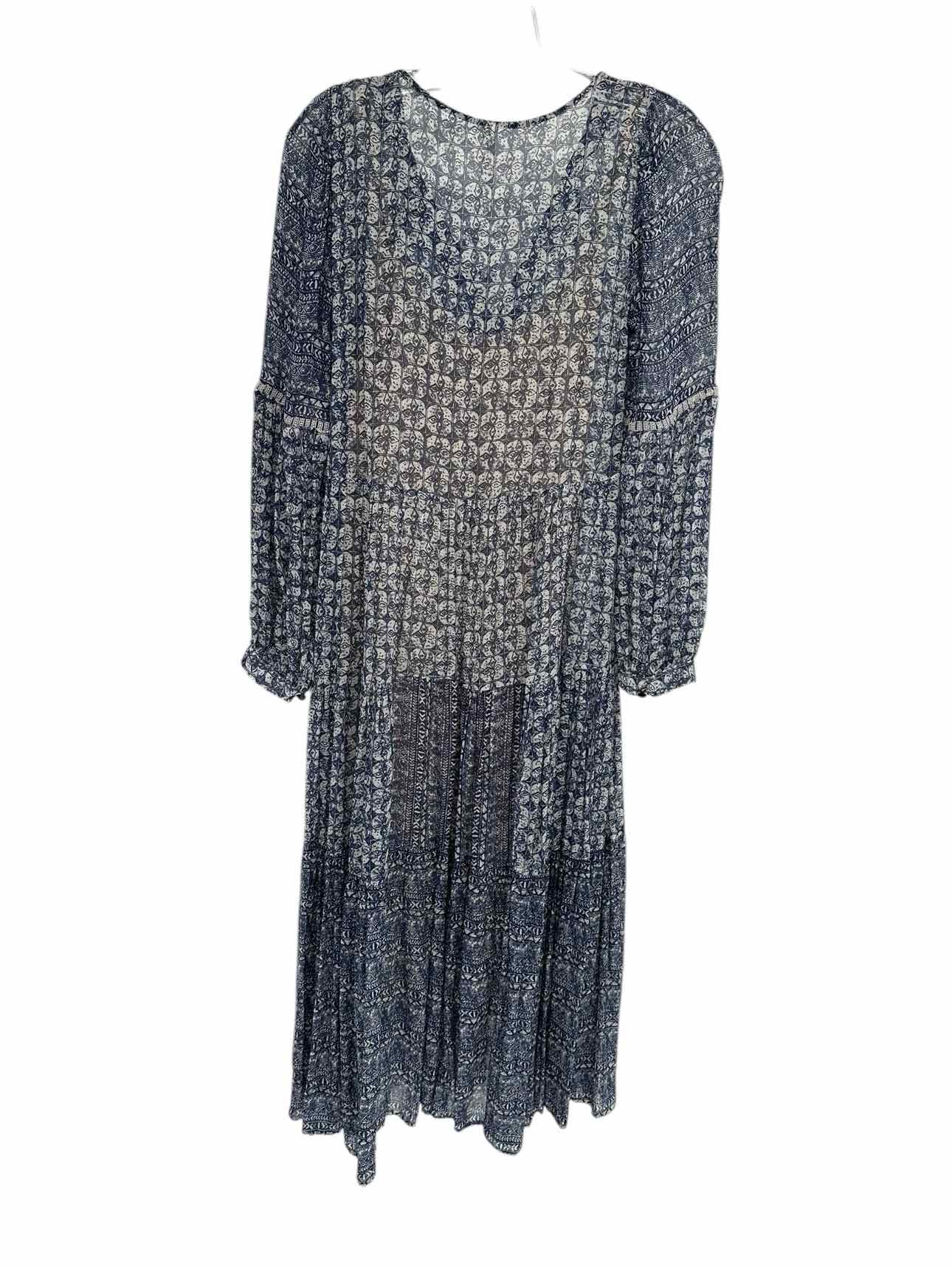 Anthropologie Navy Midi Dress Size XS