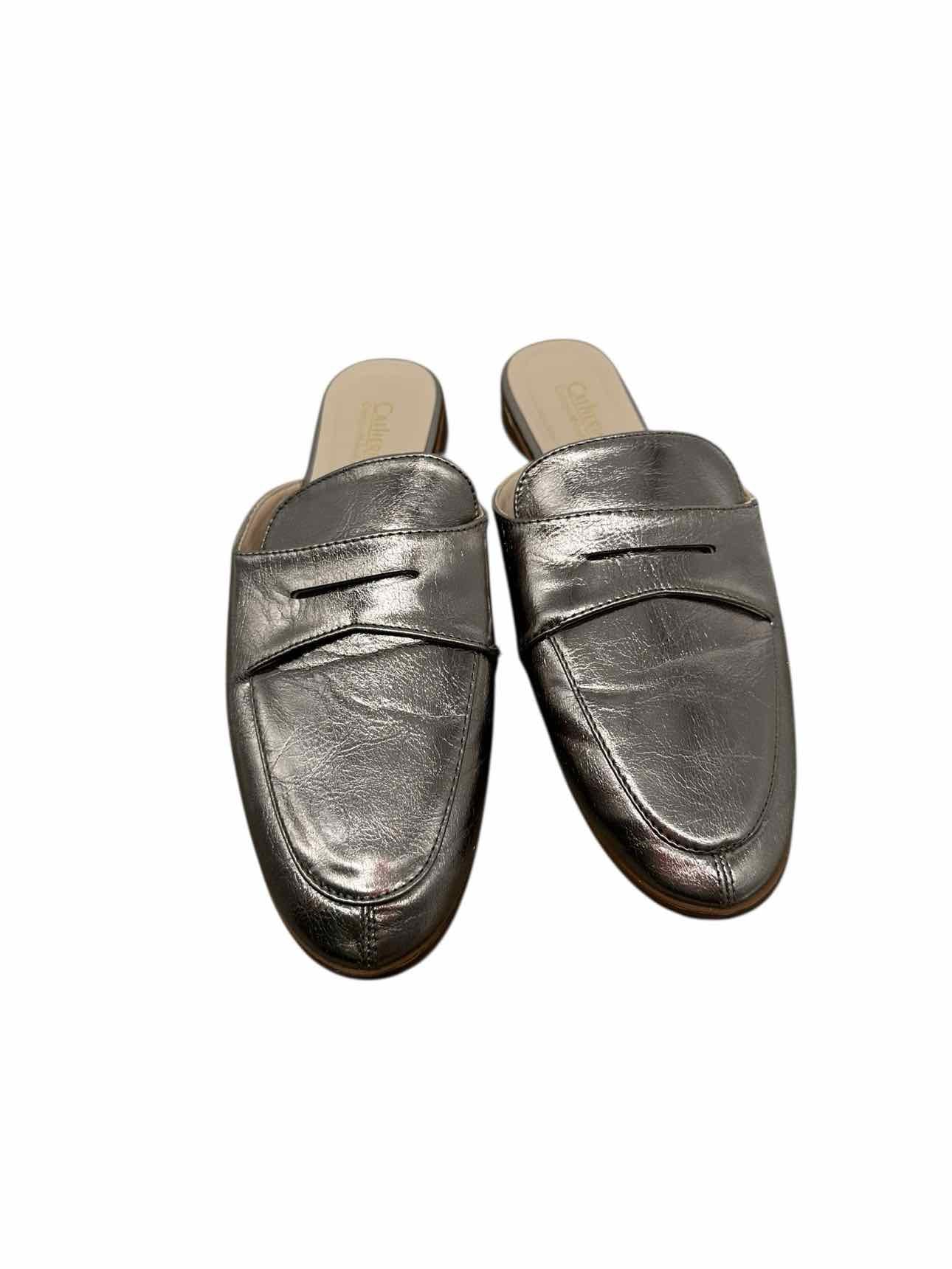 Catherine Malandrino Pewter Shoe Loafer Mule Size 8 **NEW**