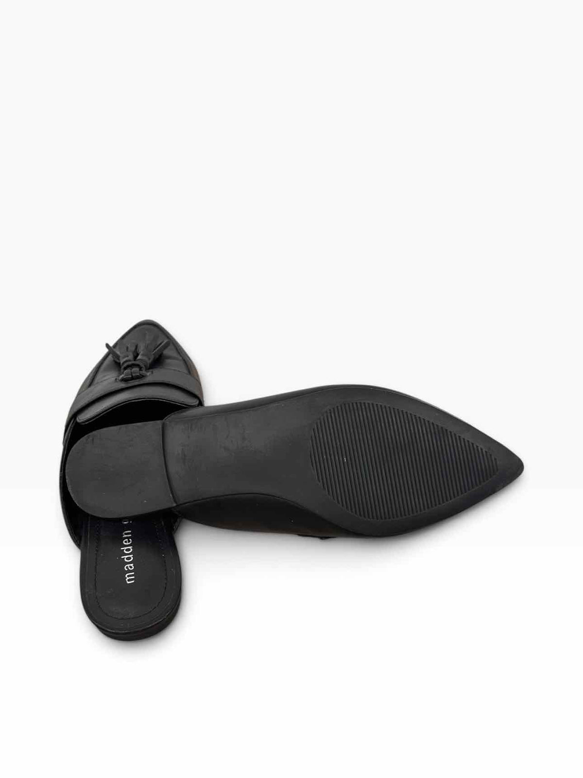 Madden Girl Preppiee Mules Black Shoe Size 7.5