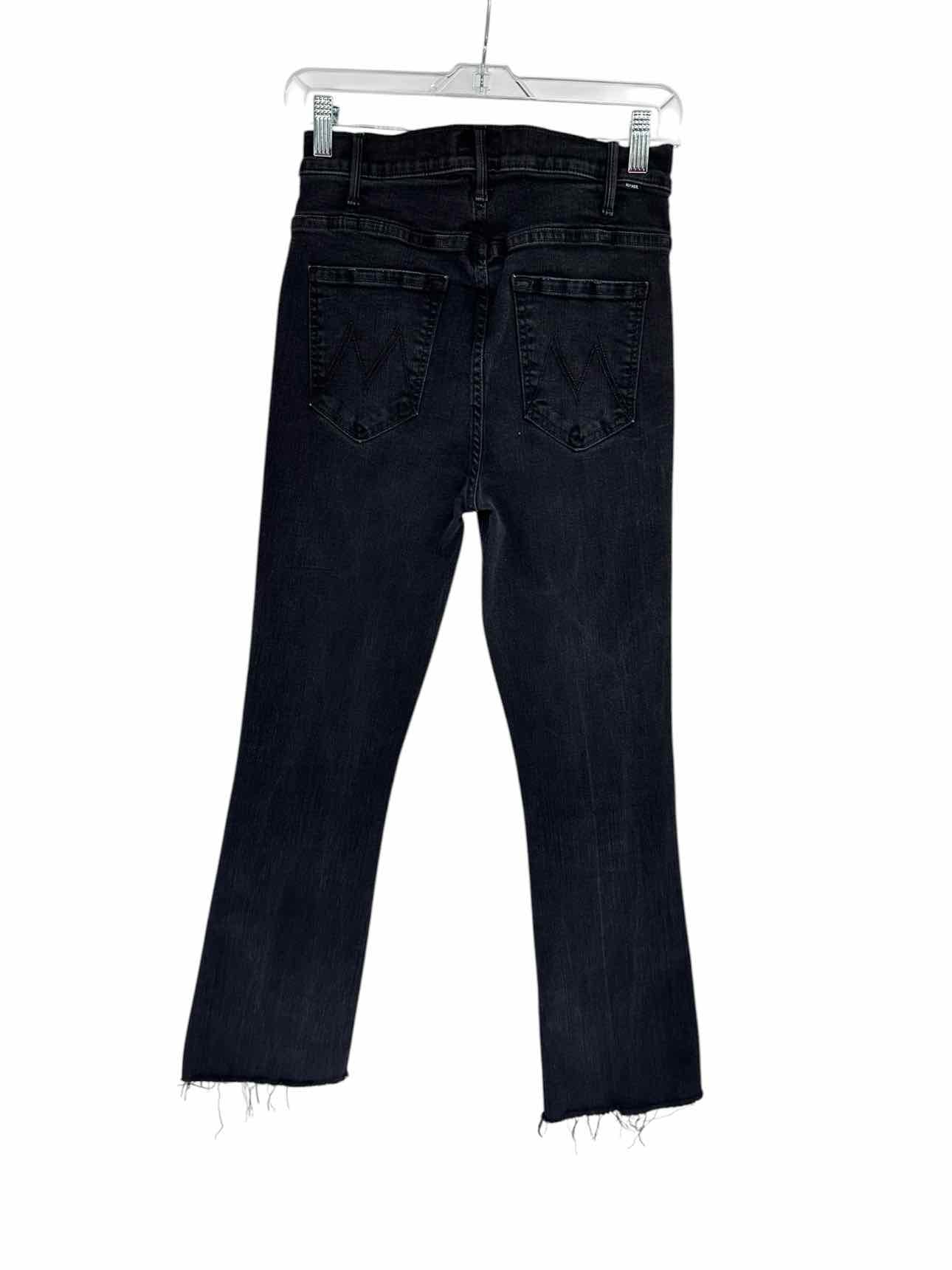 Mother The Hustler Ankle Fray in Not Guilty Black Jeans Size 4