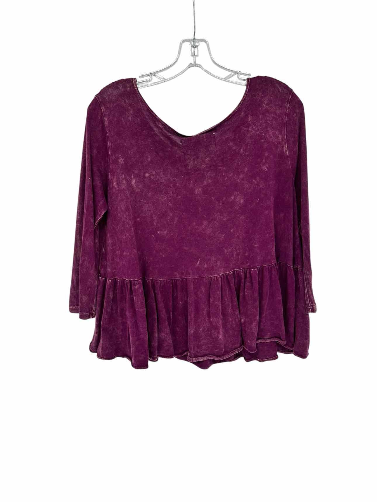 We The Free Magenta Size S 3/4 Sleeve Top