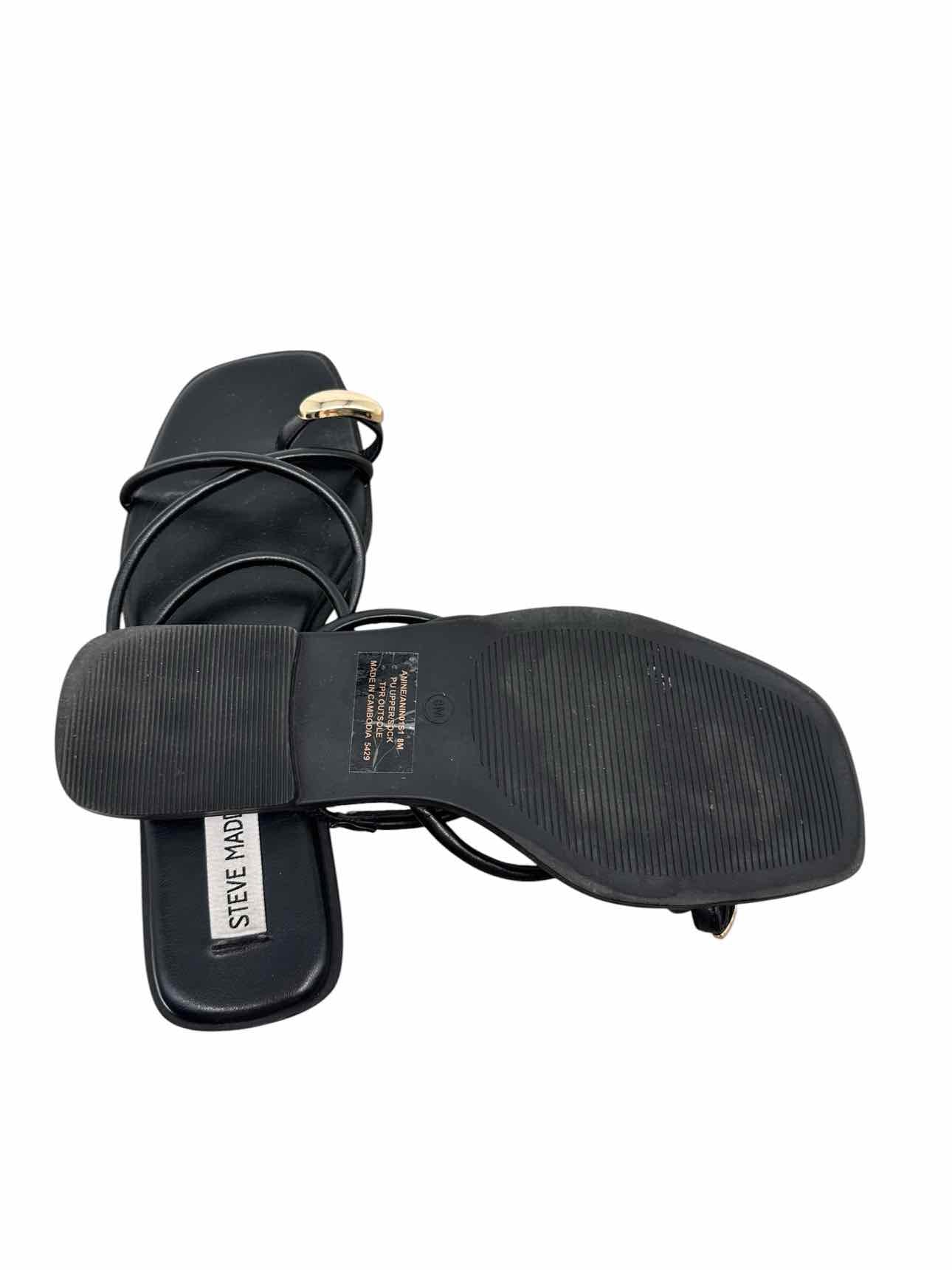Steve Madden Black Shoe Size 8 Sandals