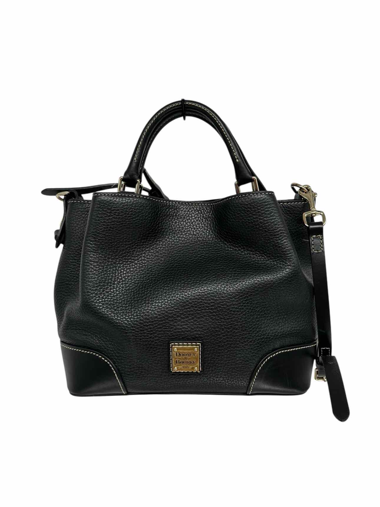 Dooney & Bourke Black Leather Brenna Satchel