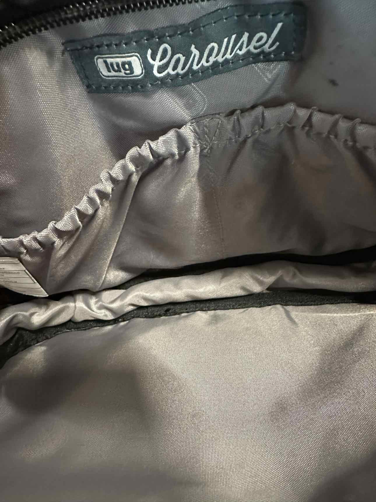 Lug Carousel Black Nylon Crossbody