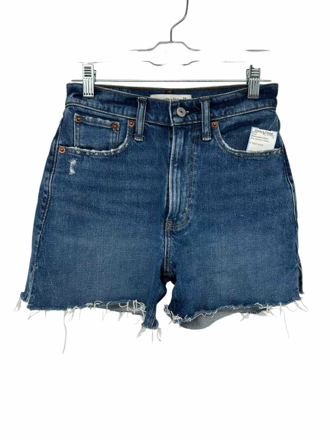 Abercrombie & Fitch 4" Mom short Blue Jean Shorts Size 00