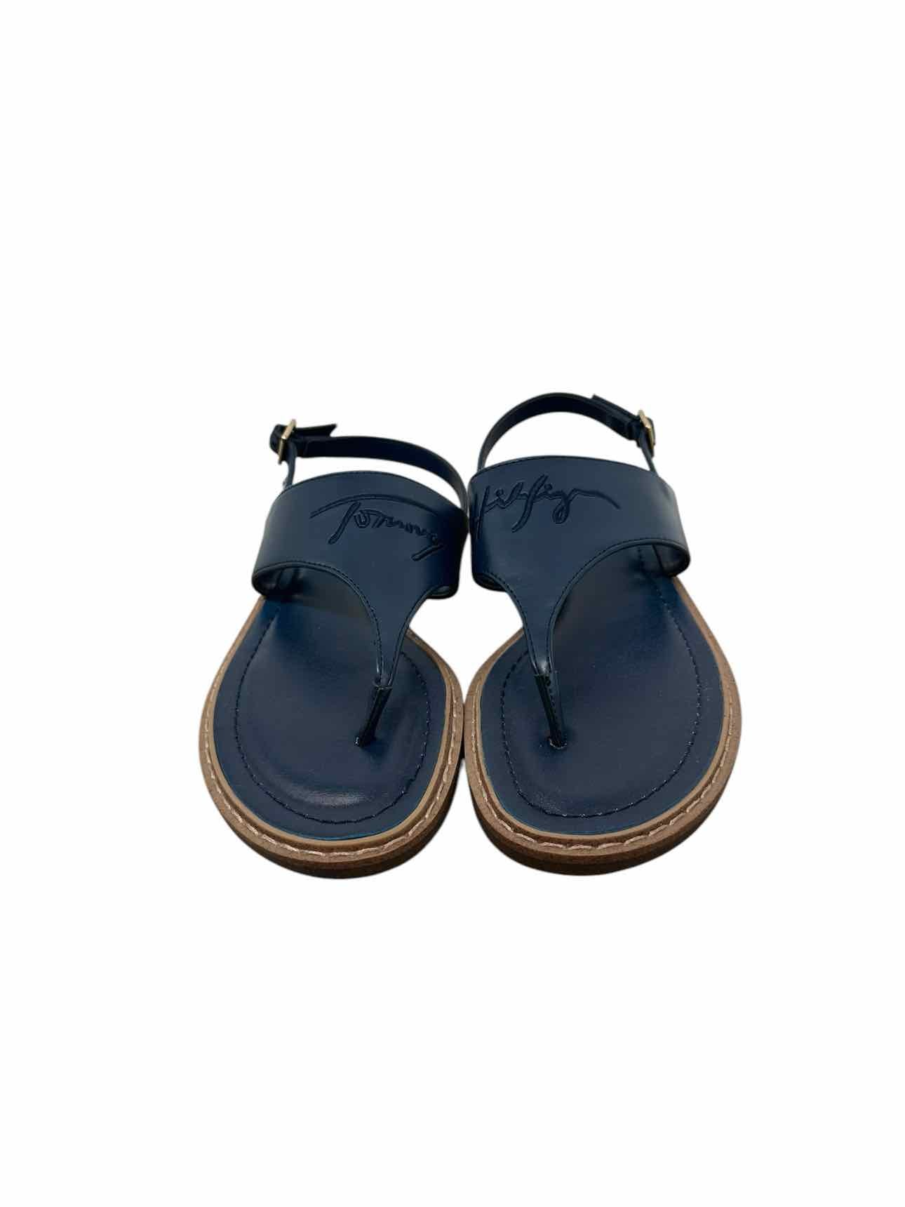 Tommy Hilfiger Navy Sandals Shoe Size 7.5 **NEW**