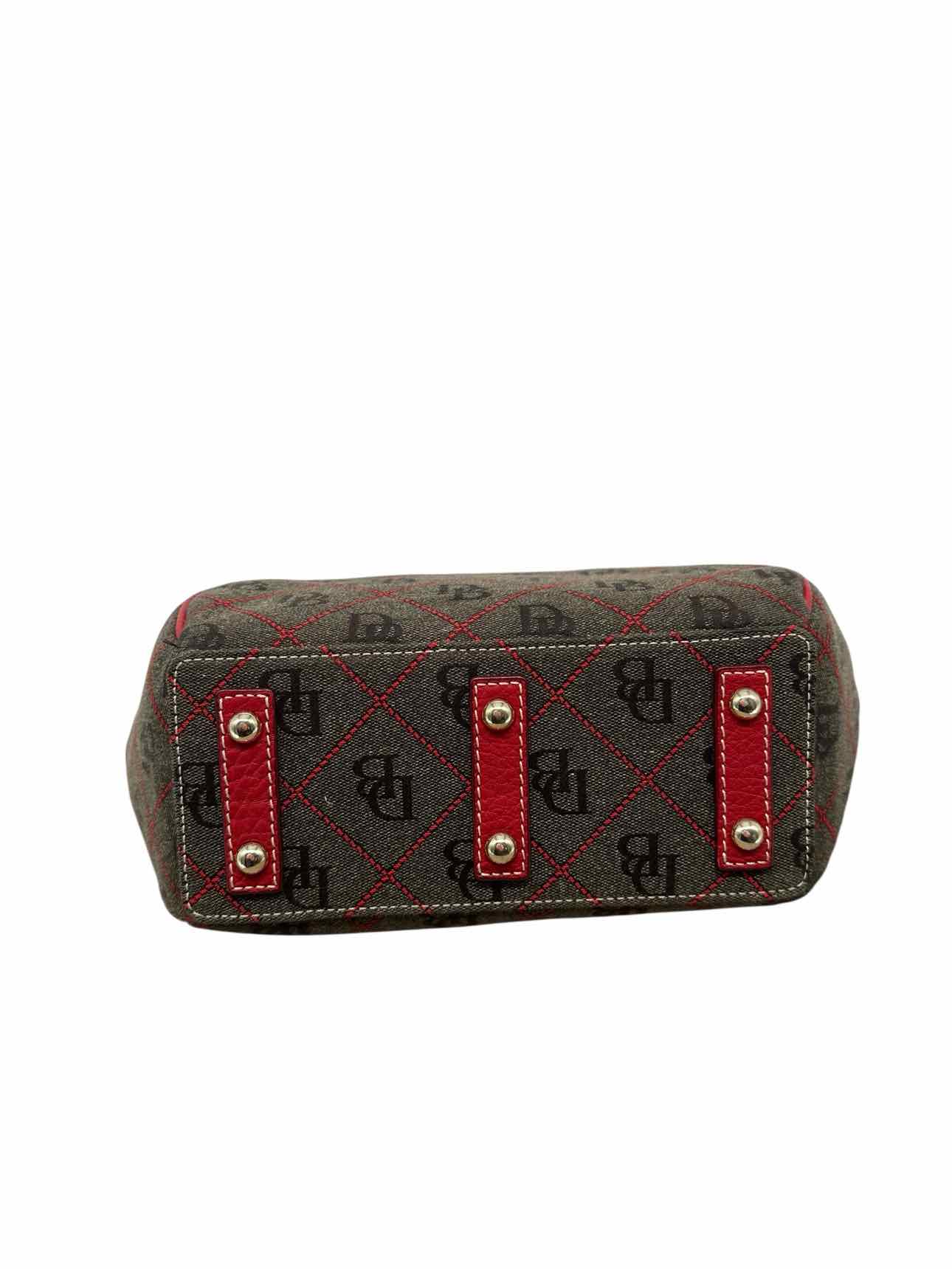 Dooney & Bourke Logo Lock Tulip w/ Red Leather Trim