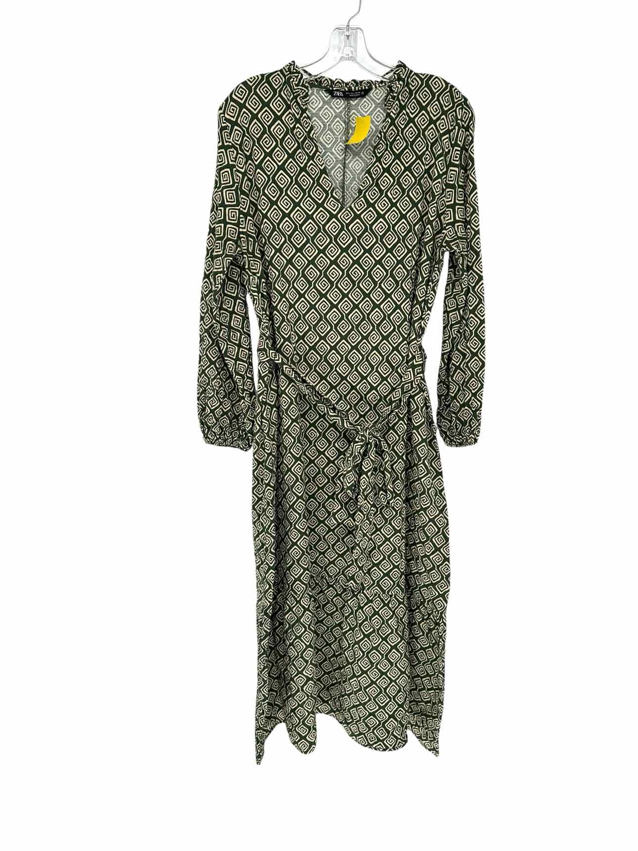 Zara Green Midi Dress Size L