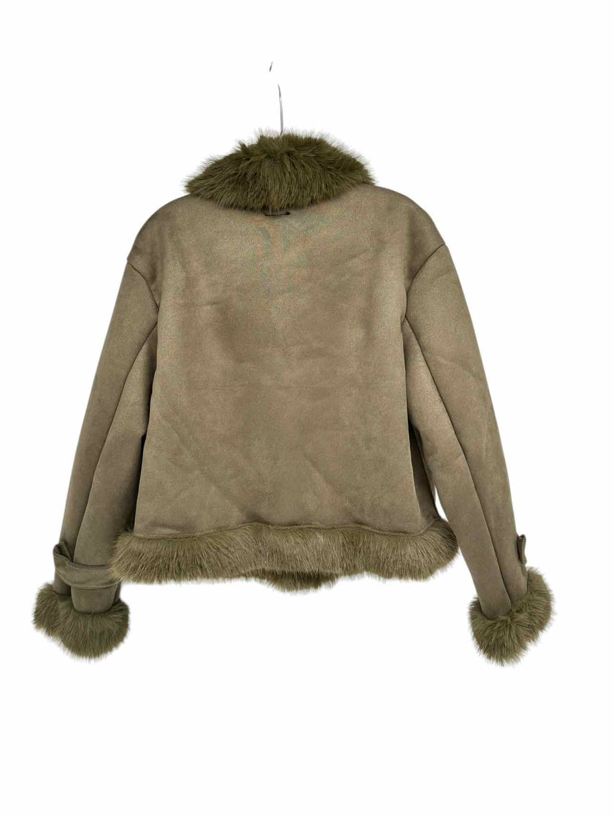 Coco + Carmen Dion Faux Fur Moto Jacket Size S/M **NEW**