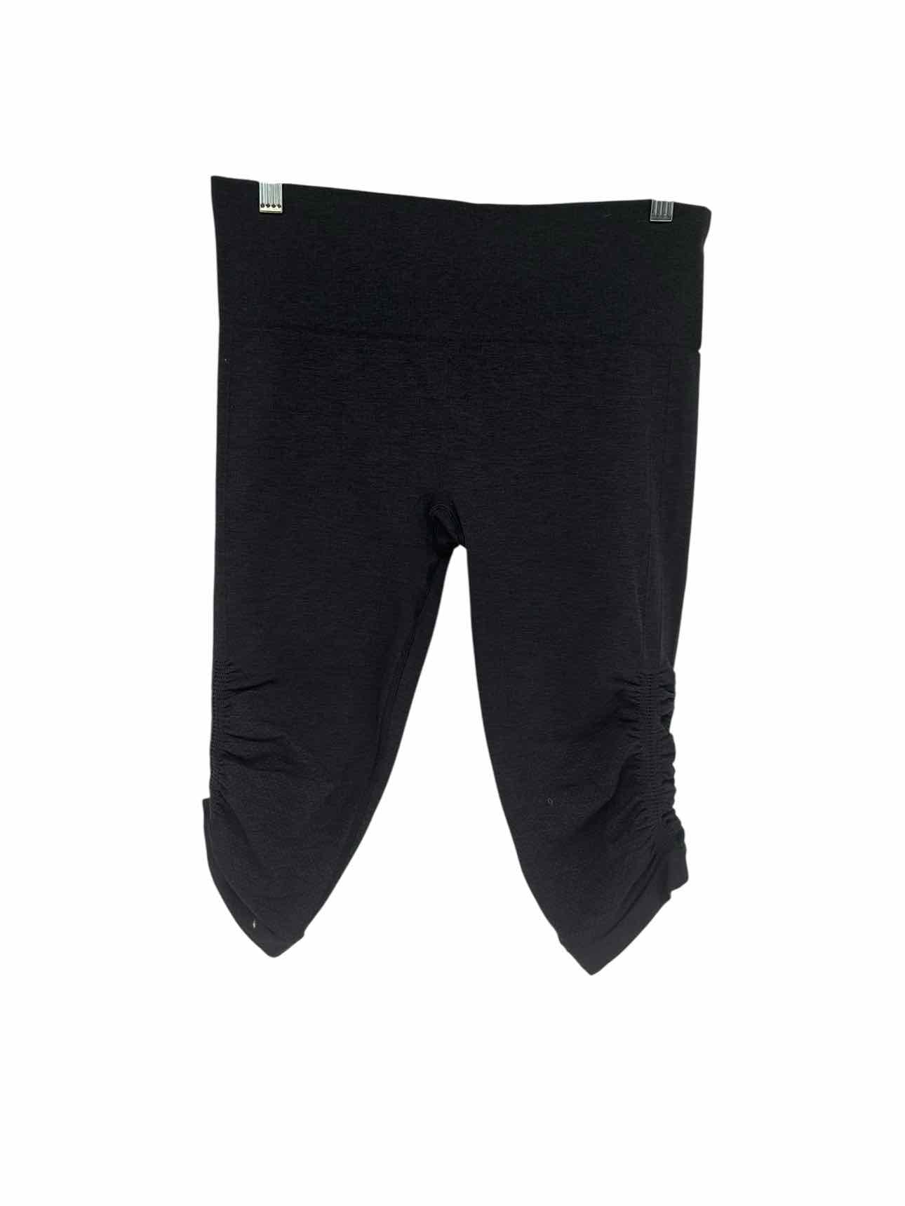 Lululemon In the Flow Cropped Ruched Leggings Charcoal Size 10
