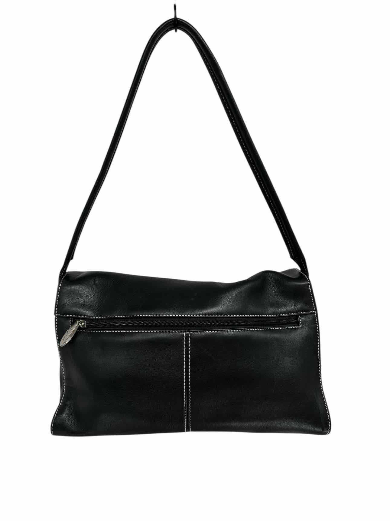 J.Jill Black Leather Shoulder Bag